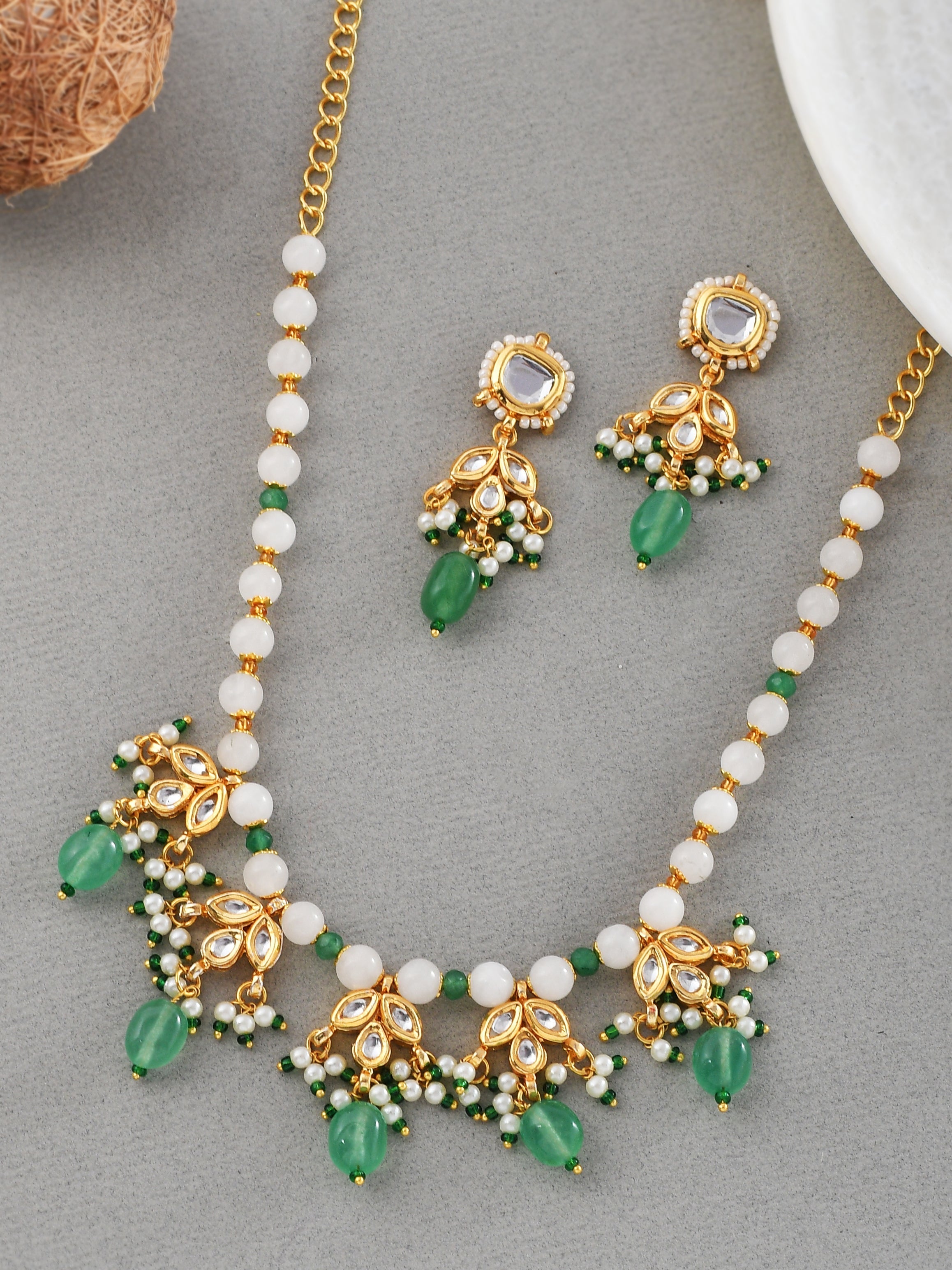 Signature Kunan Beaded Necklace Set