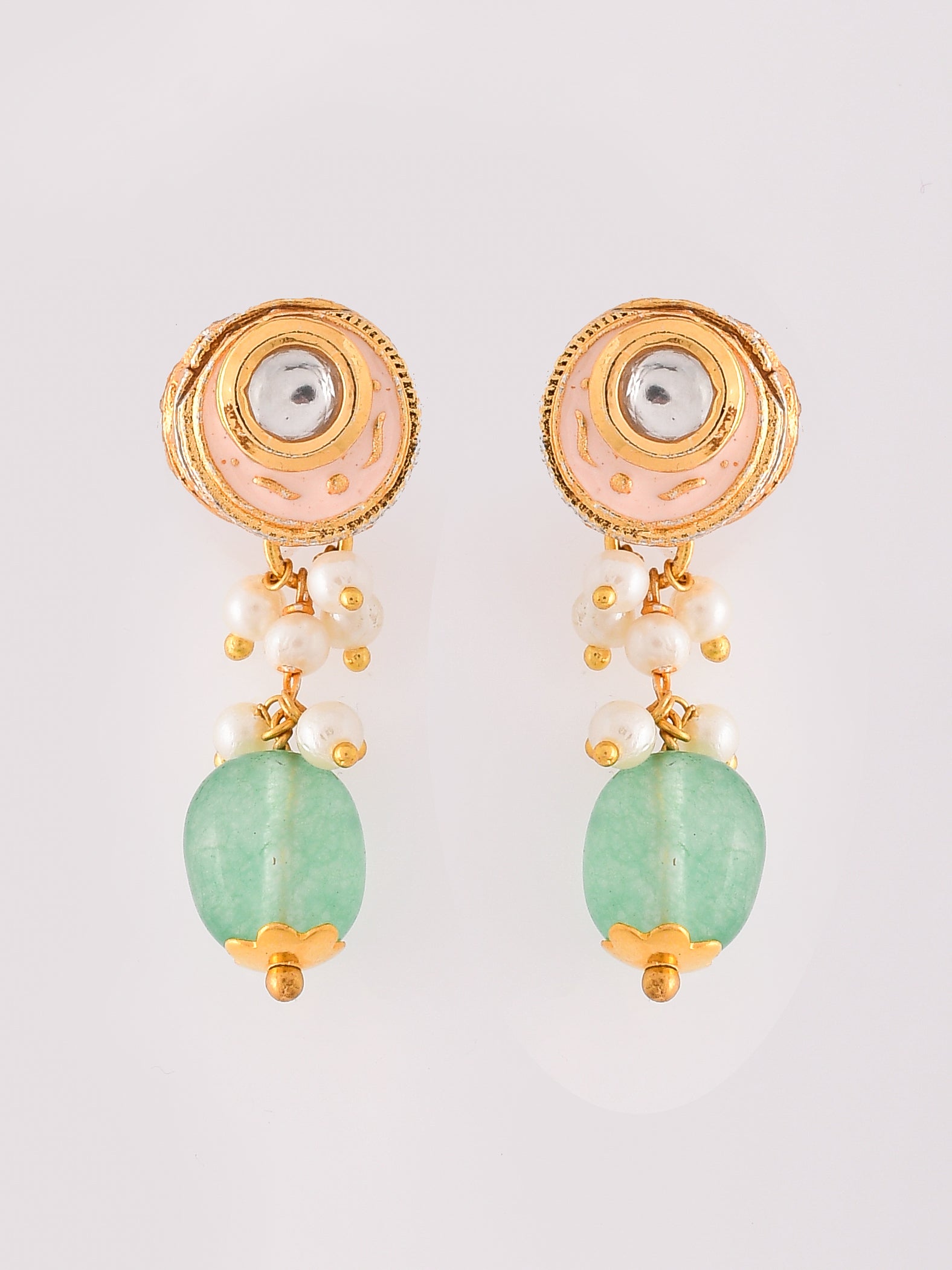 Artful Kunan Meenakari Necklace Ensemble Set