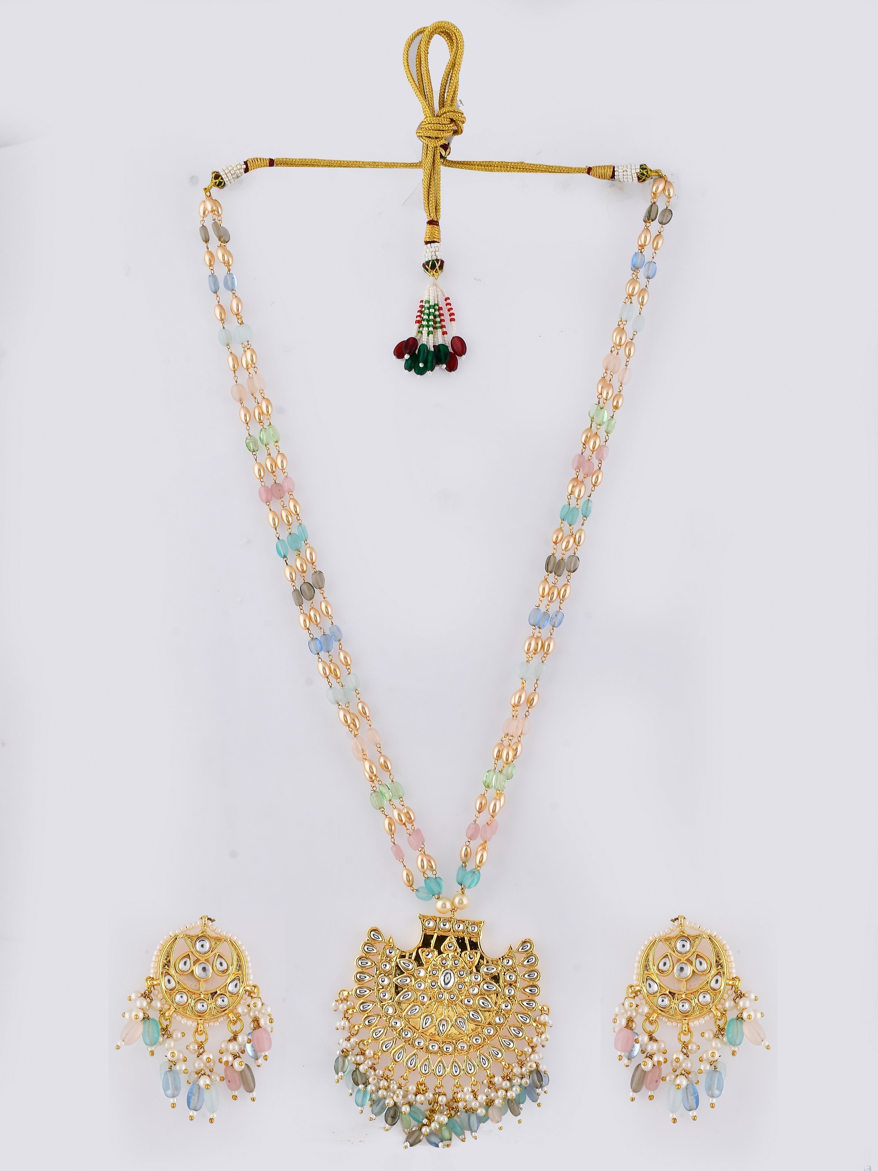 Multcolor Kundan Mélange Designer Necklace