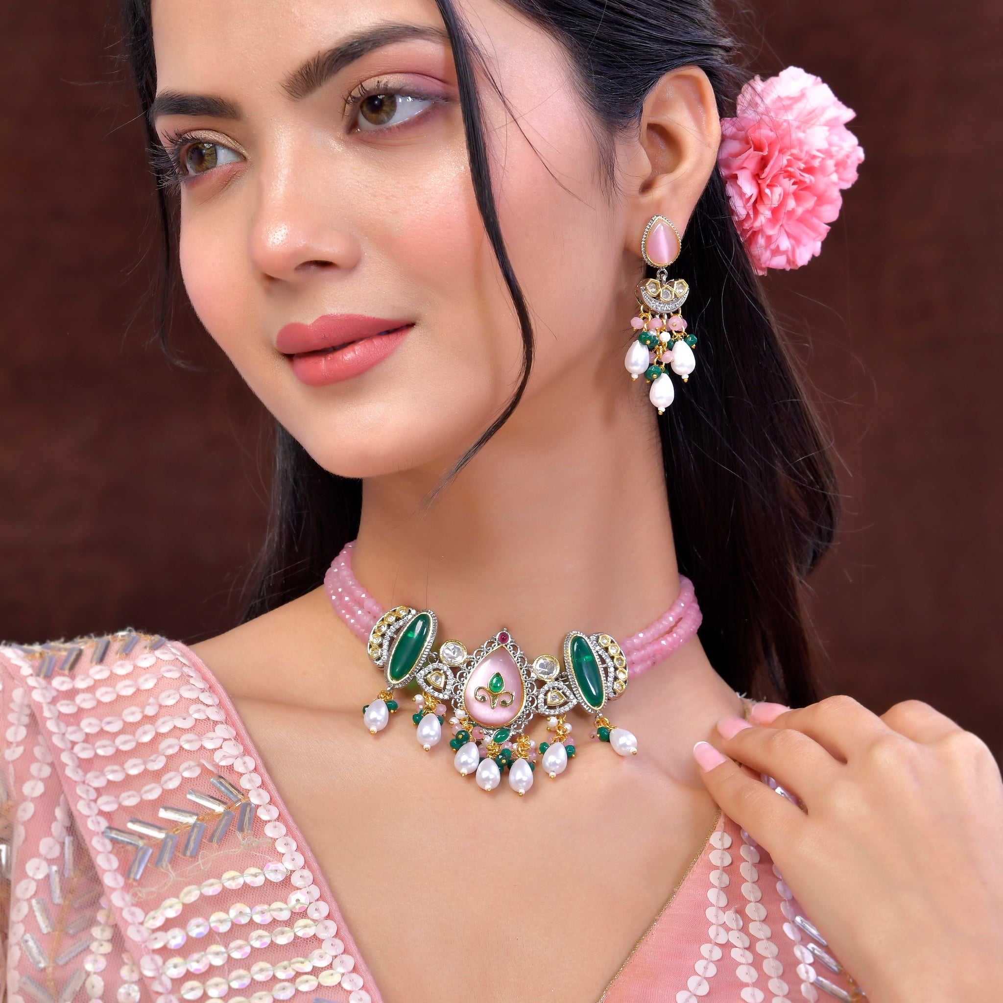 Luxe Blushing Bloom Collar