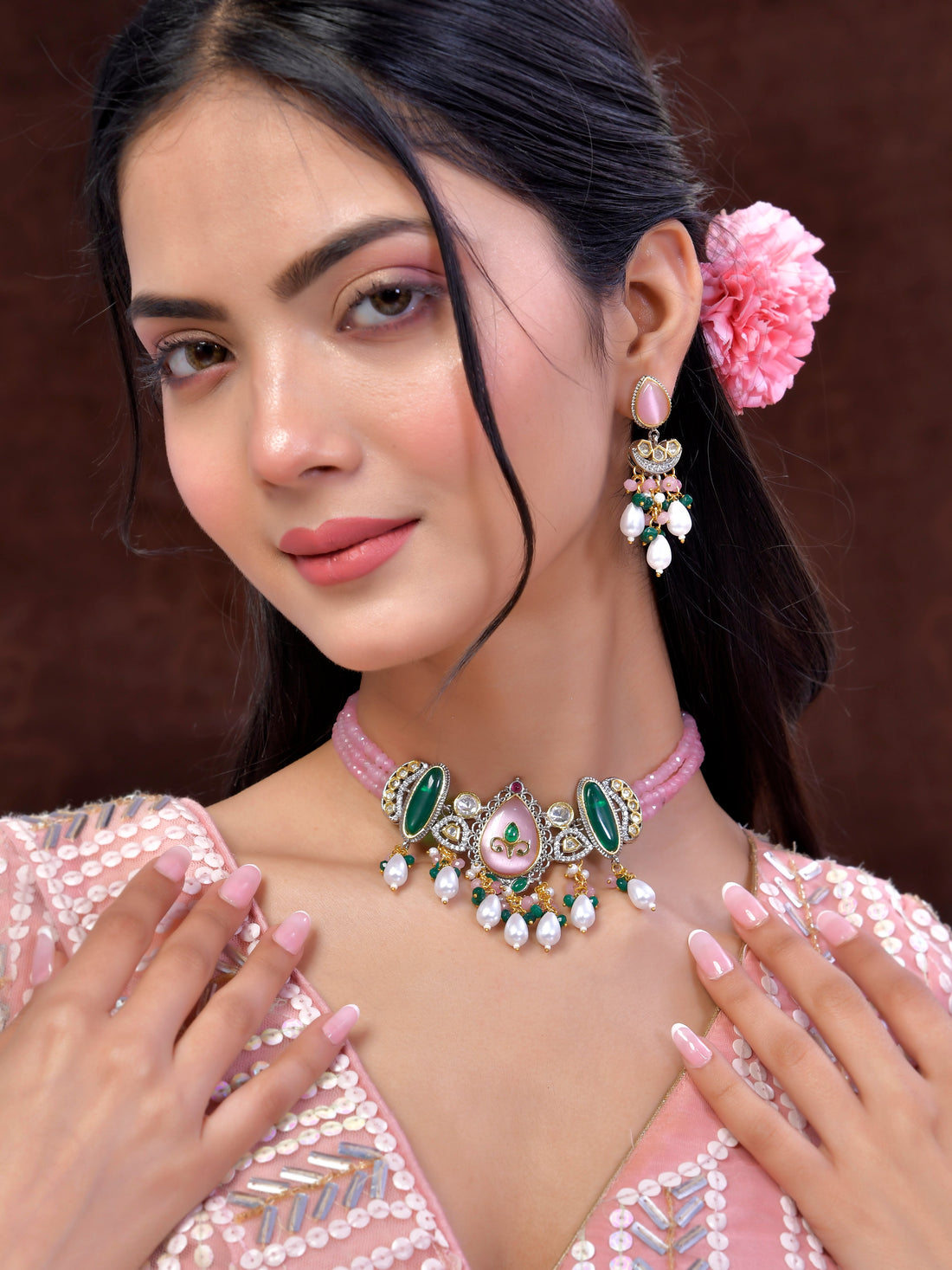 Luxe Blushing Bloom Collar