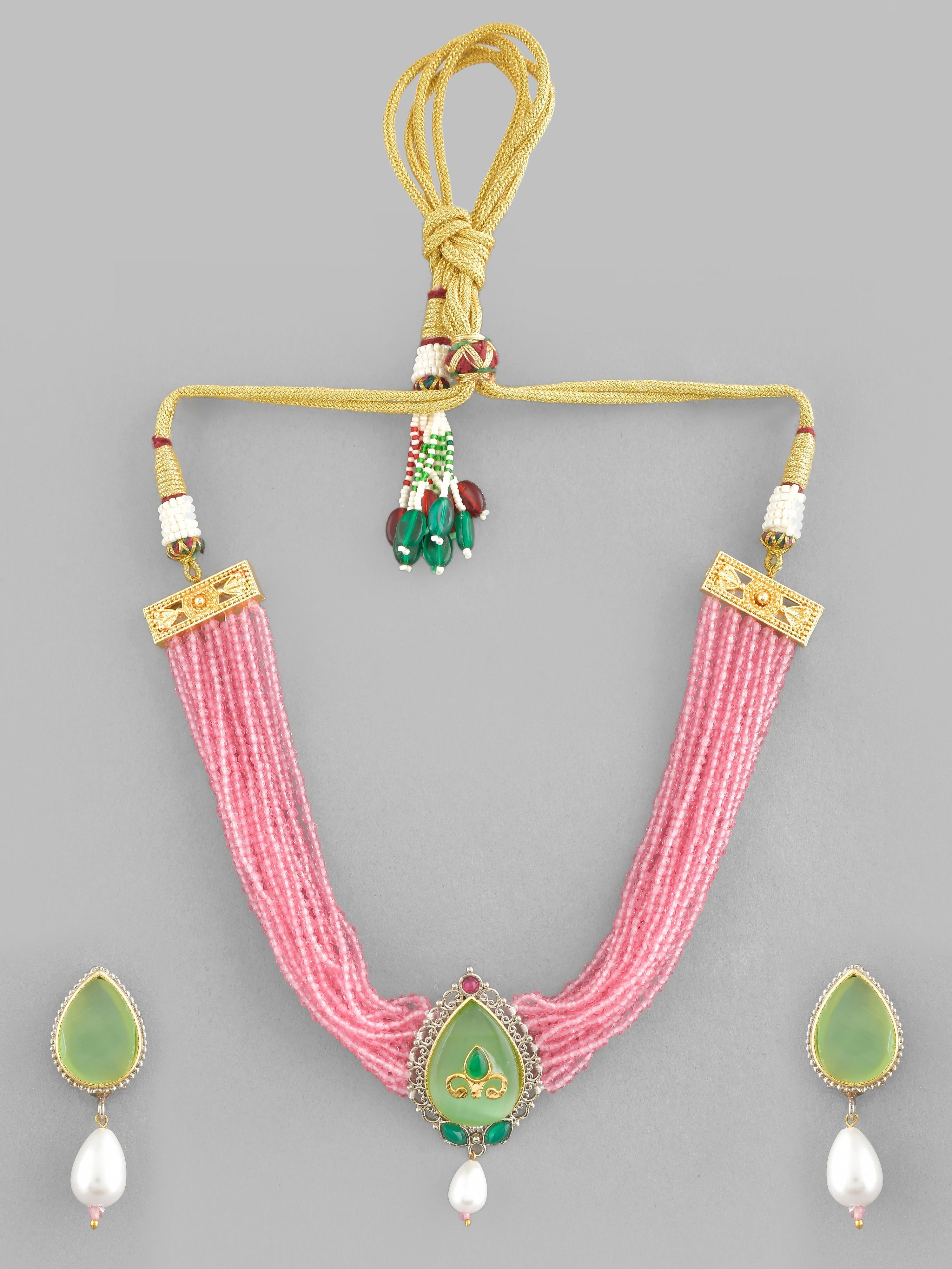 Roseate Charm Choker
