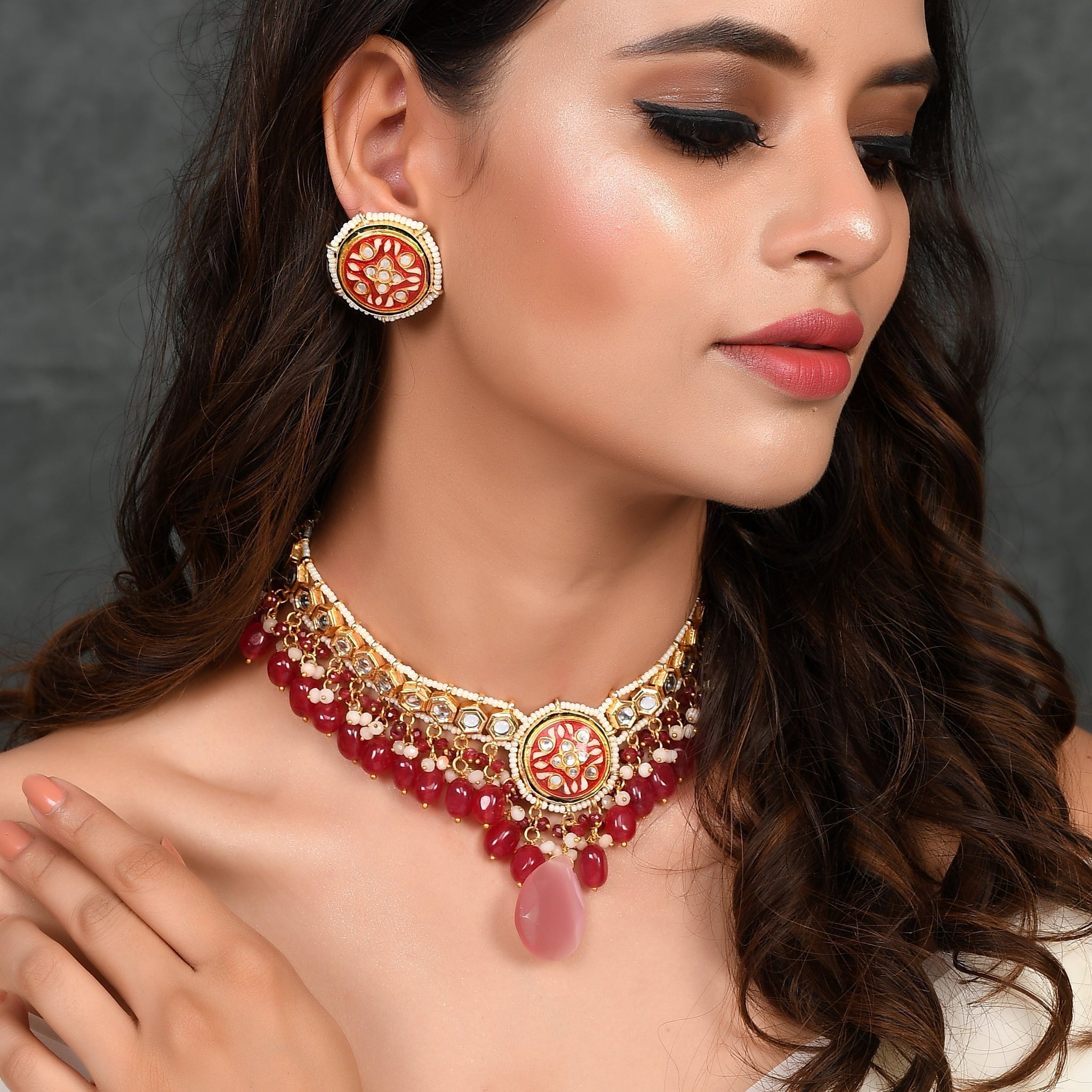 Dastoor Classic Divine Choker Necklace Set