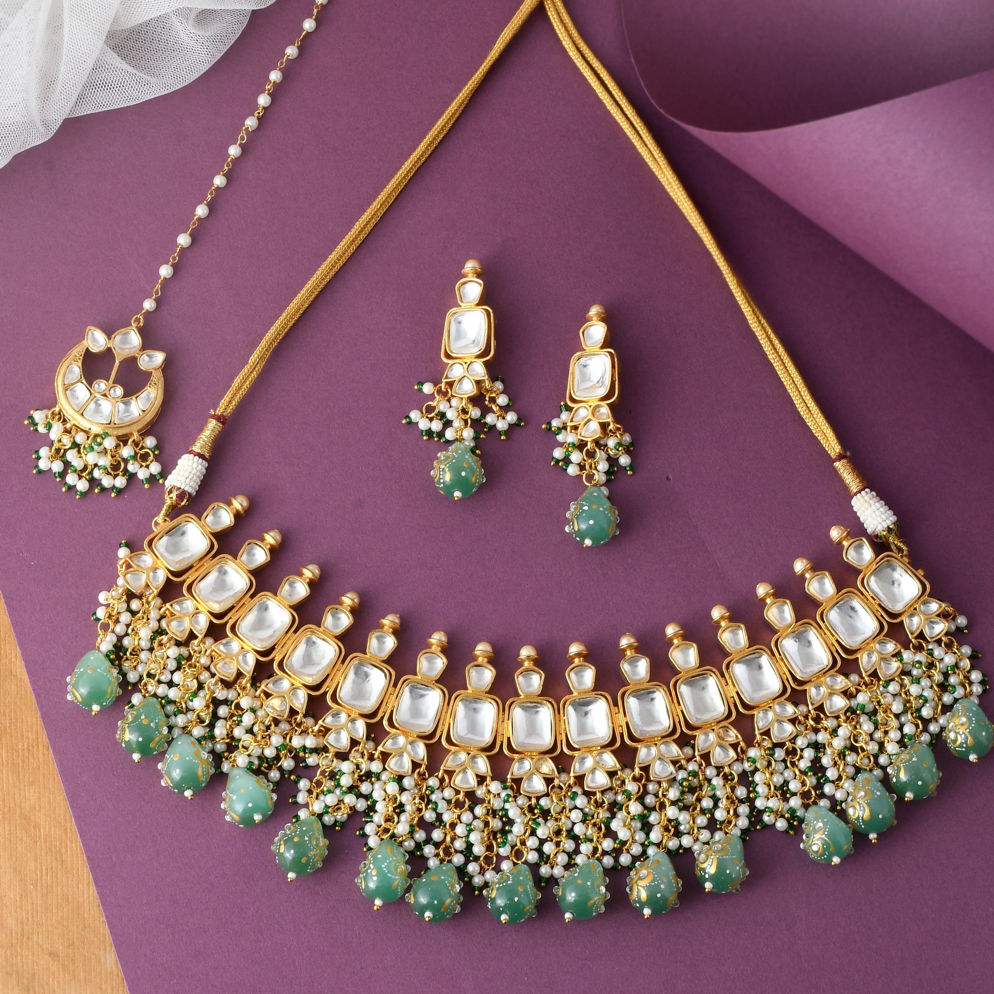 Designer Jadau Kundan Partywear Necklace