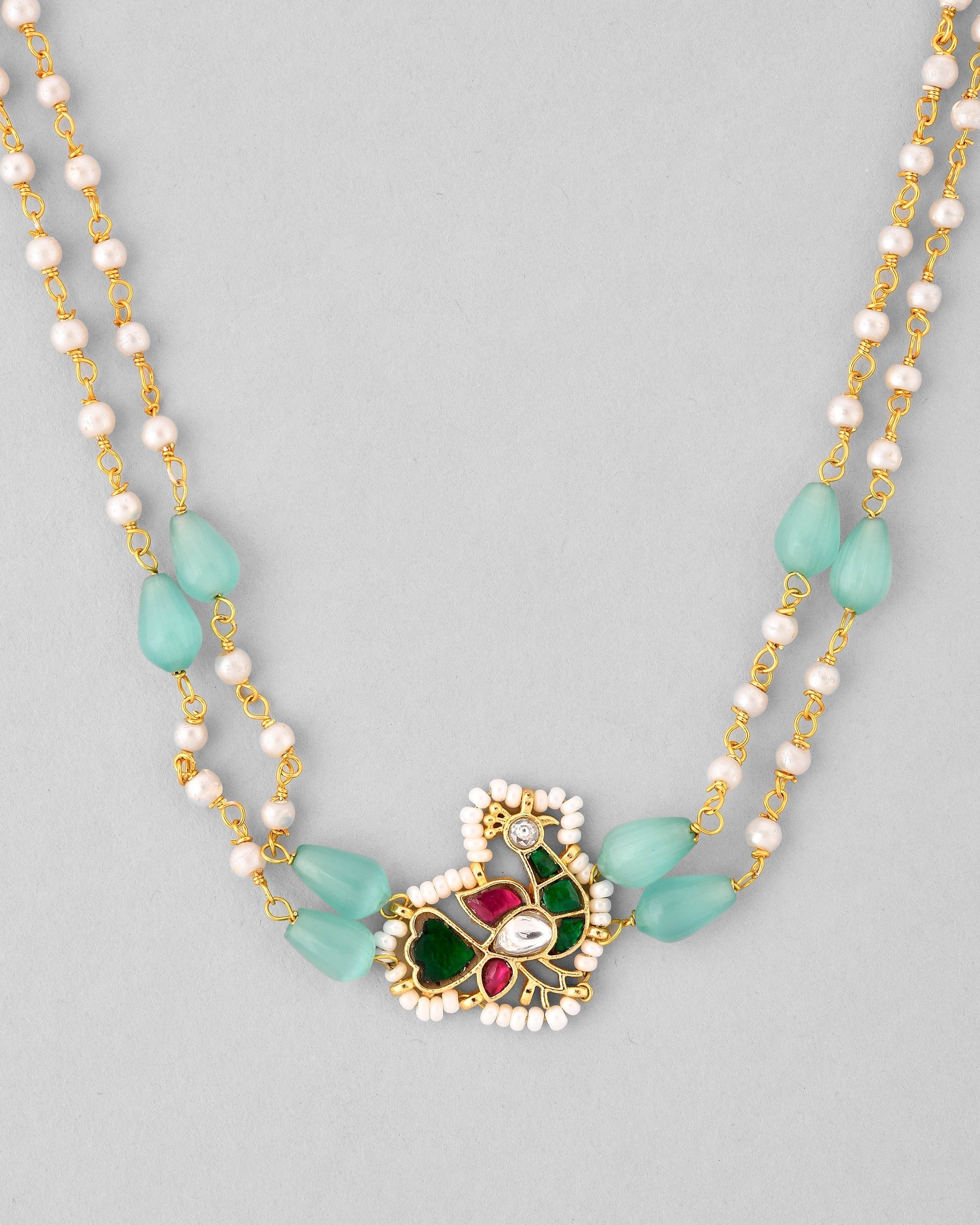 Jadau Pachhi kundan Choker Necklace set