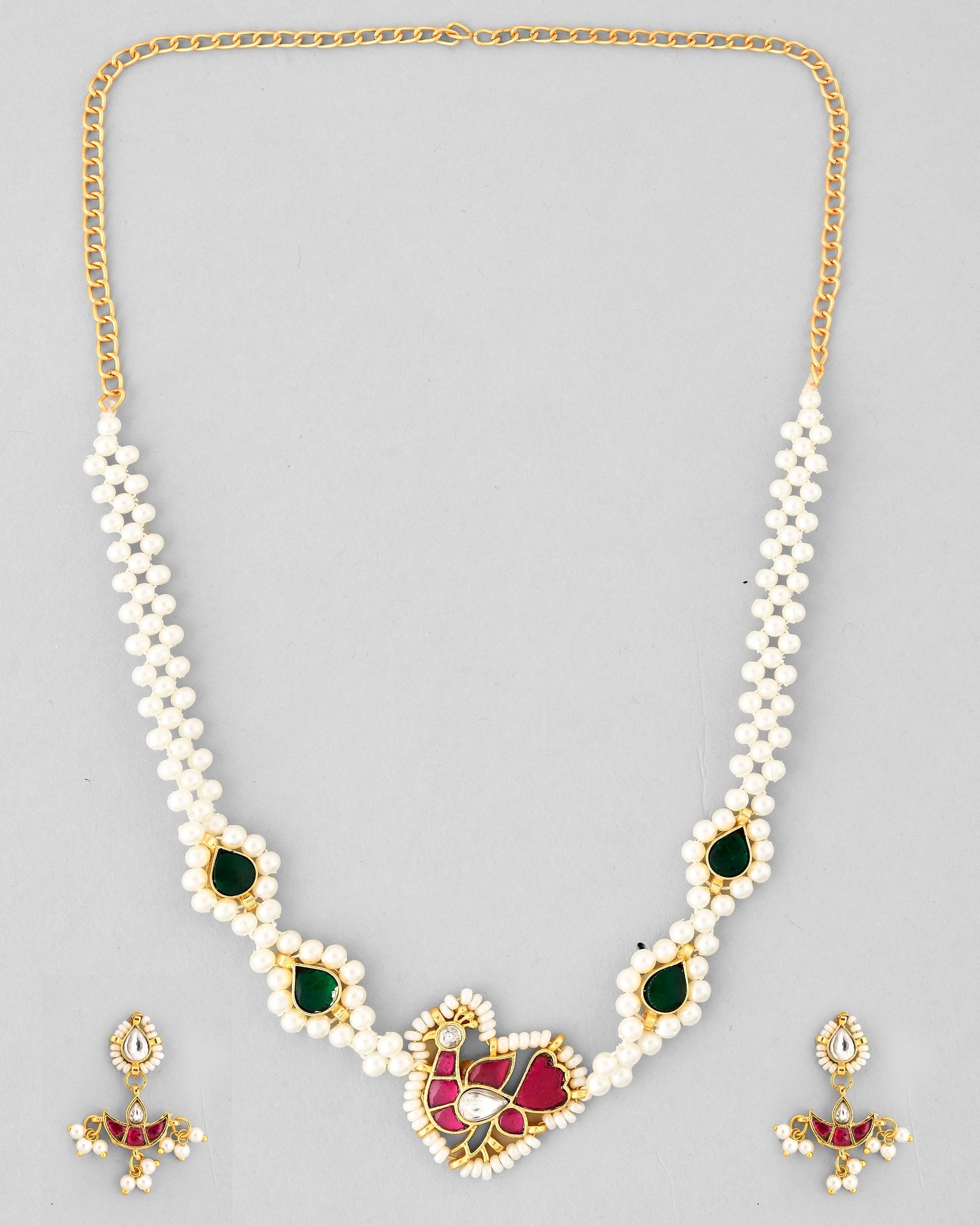 Jadau Pachhi kundan Choker Necklace set