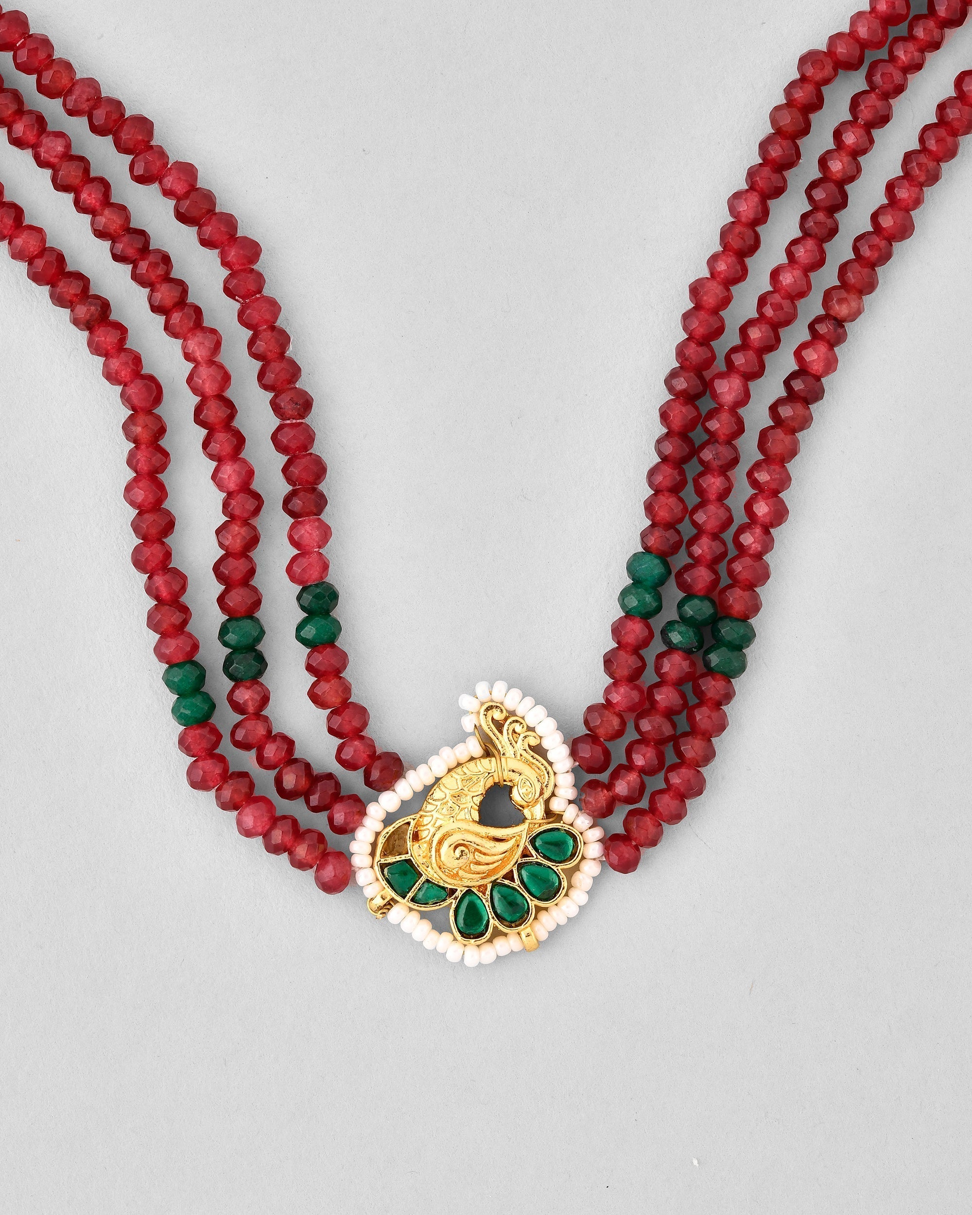 Jadau Pachhi kundan Choker Necklace set