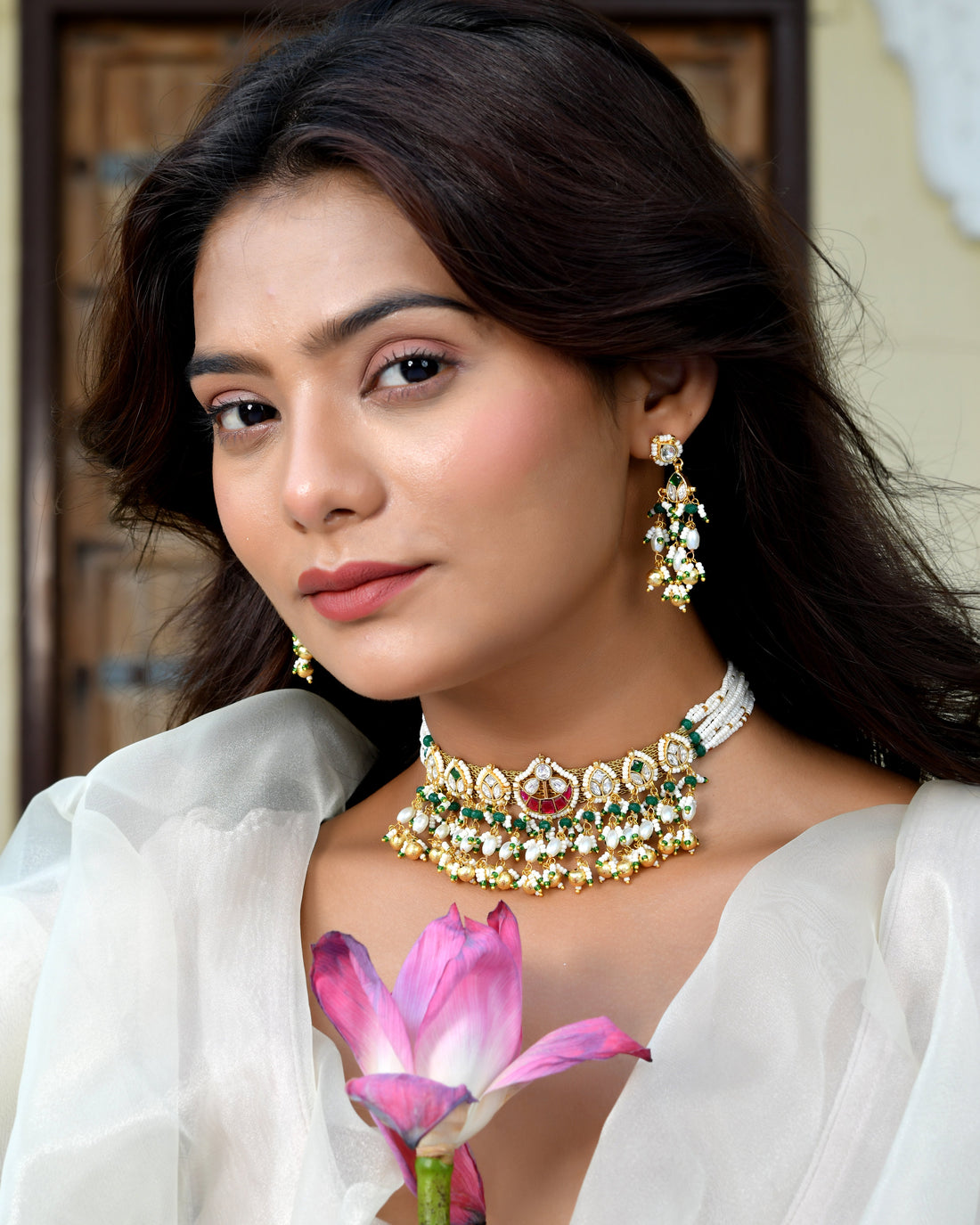 Divine Pachhi Kundan Touch