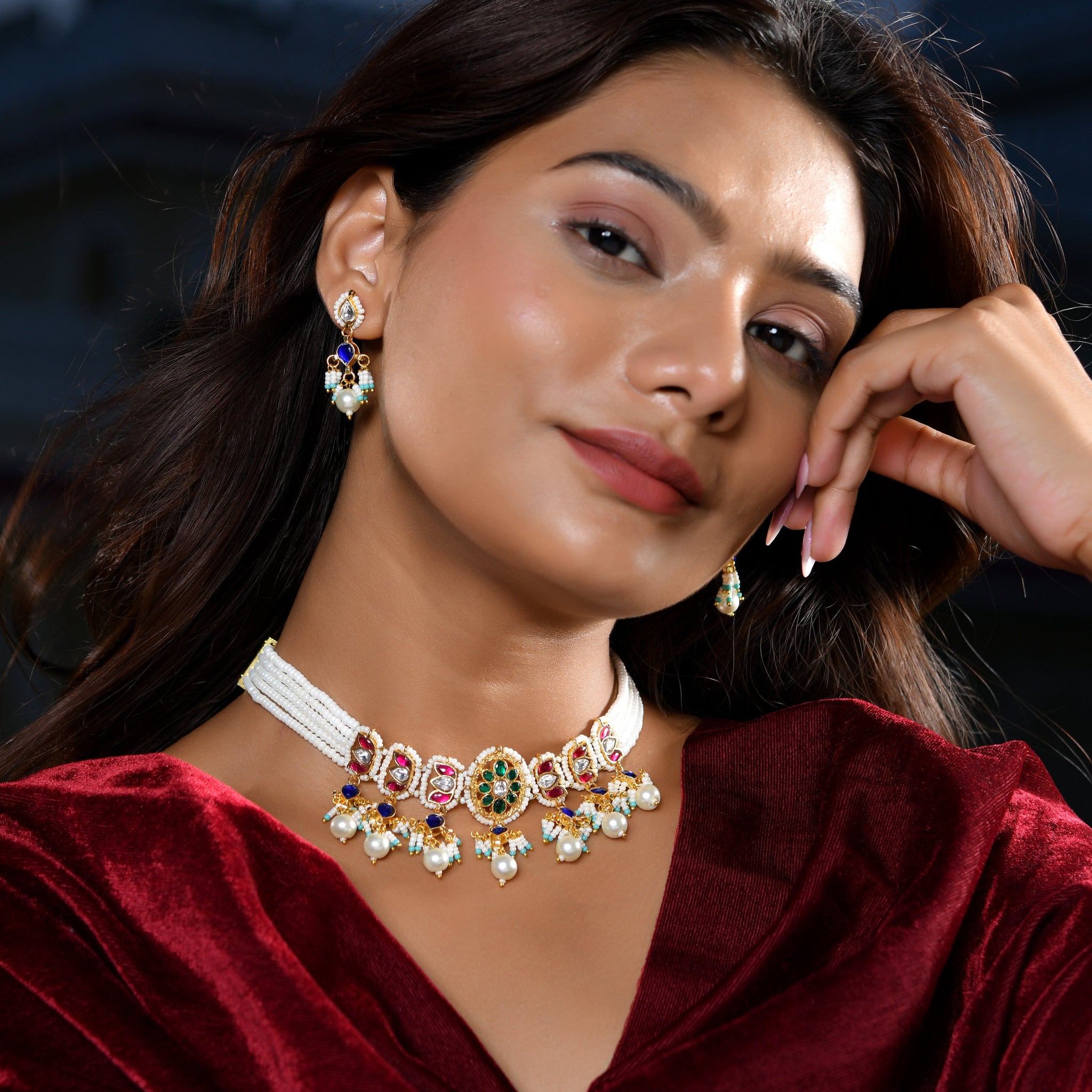 Eternal Pachhi Kundan Shine