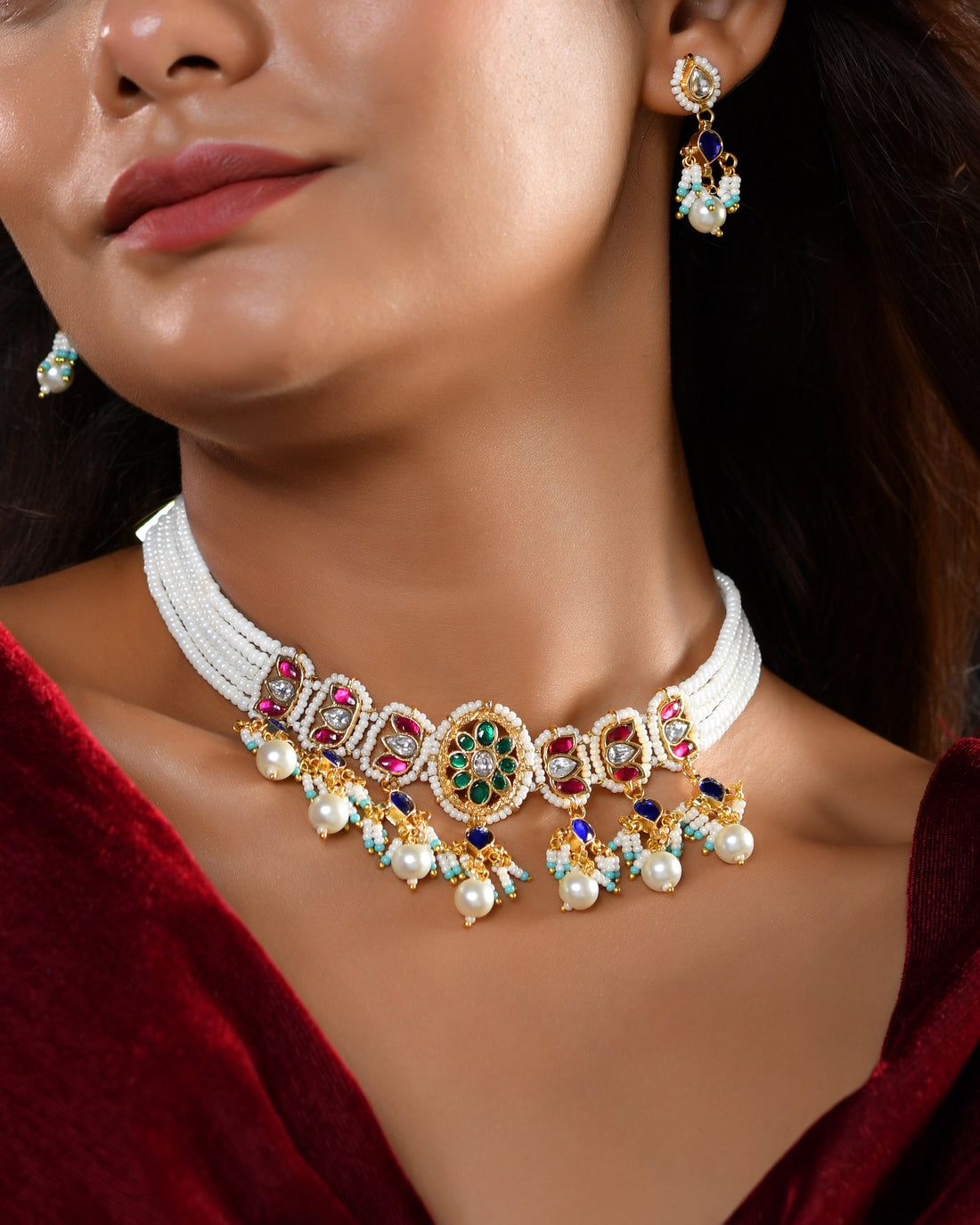 Eternal Pachhi Kundan Shine