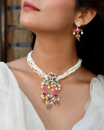 Ethnic Pachhi Kundan Glow