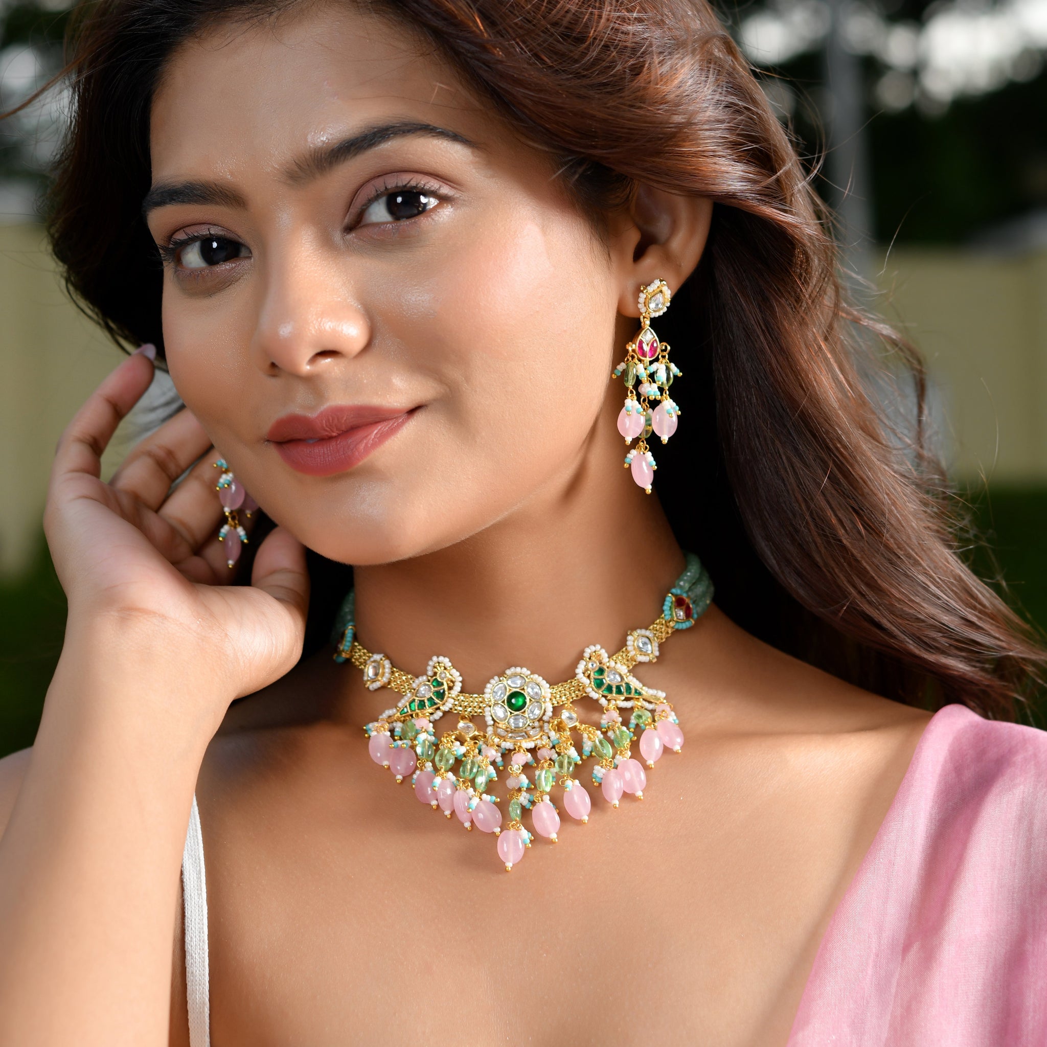 Graceful Pachhi Kundan Jewels