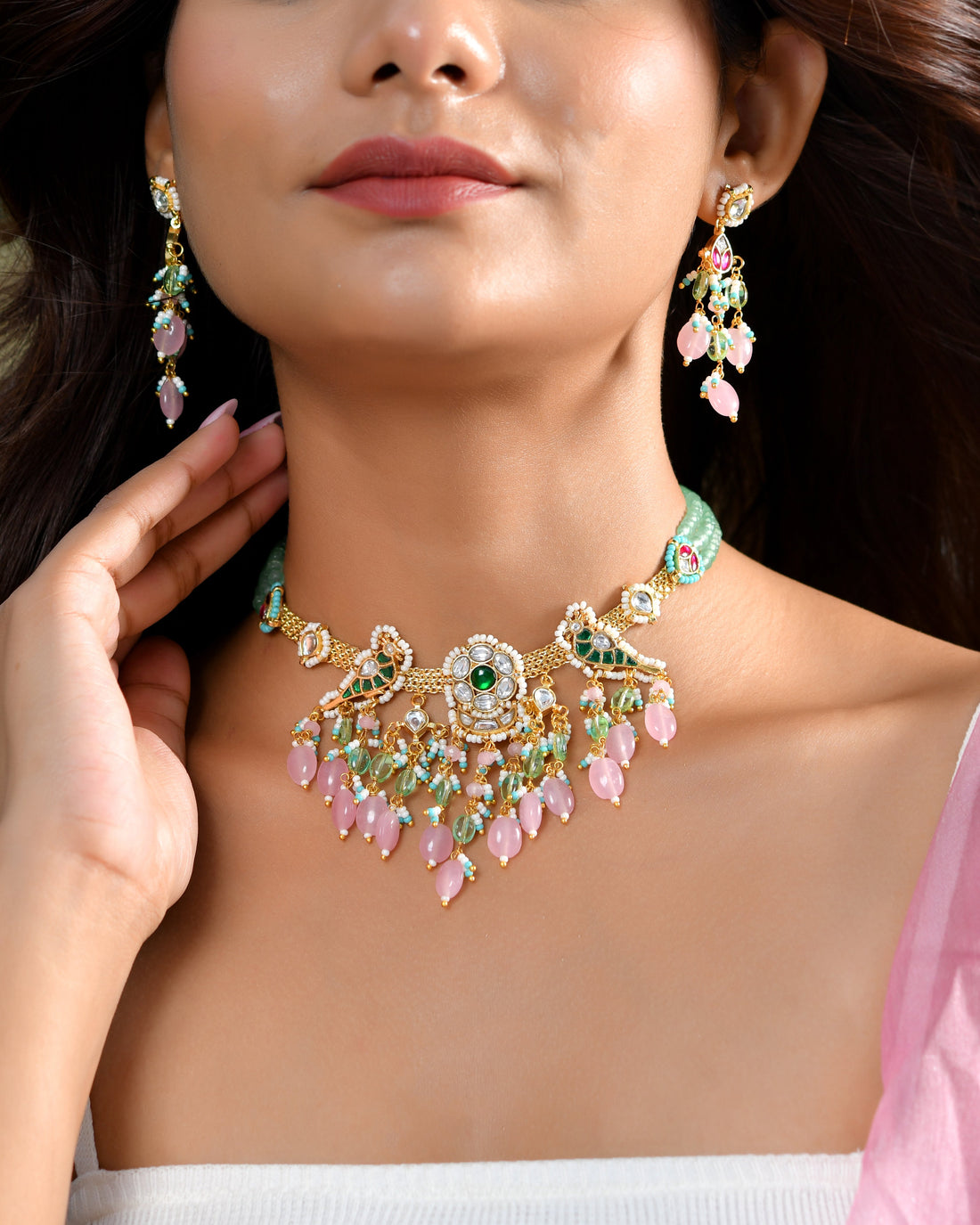 Graceful Pachhi Kundan Jewels