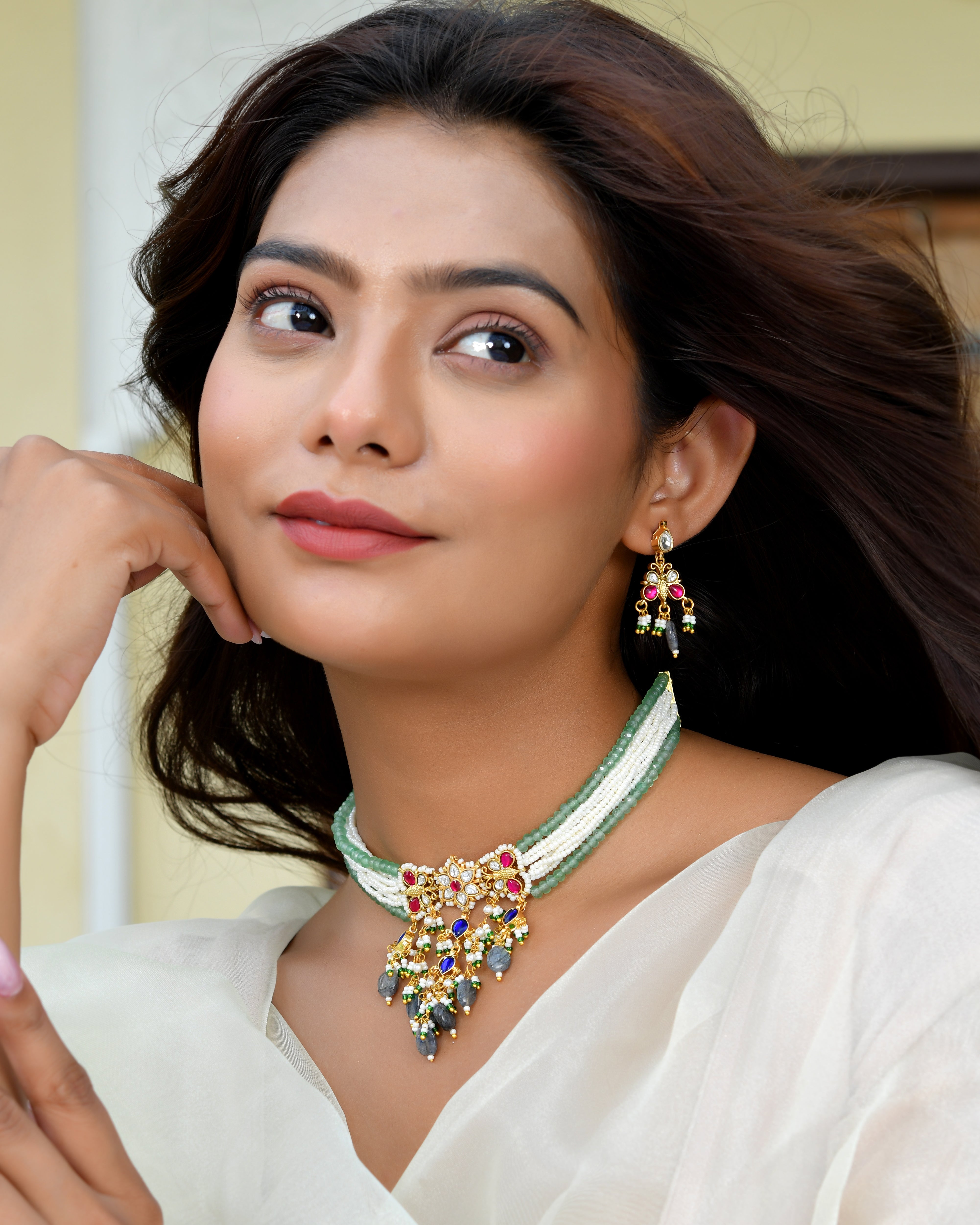 Heritage Pachhi Kundan Shine