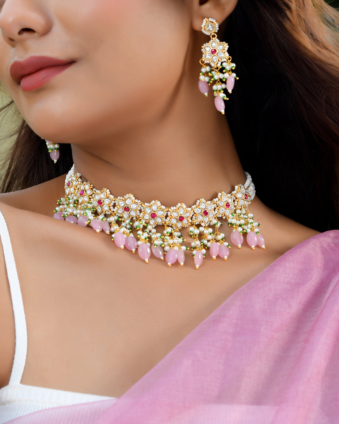 Pachhi Kundan Crown Glow