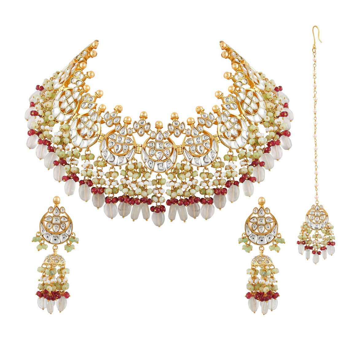 Dastoor Jadau Kundan Designer Bridal Set