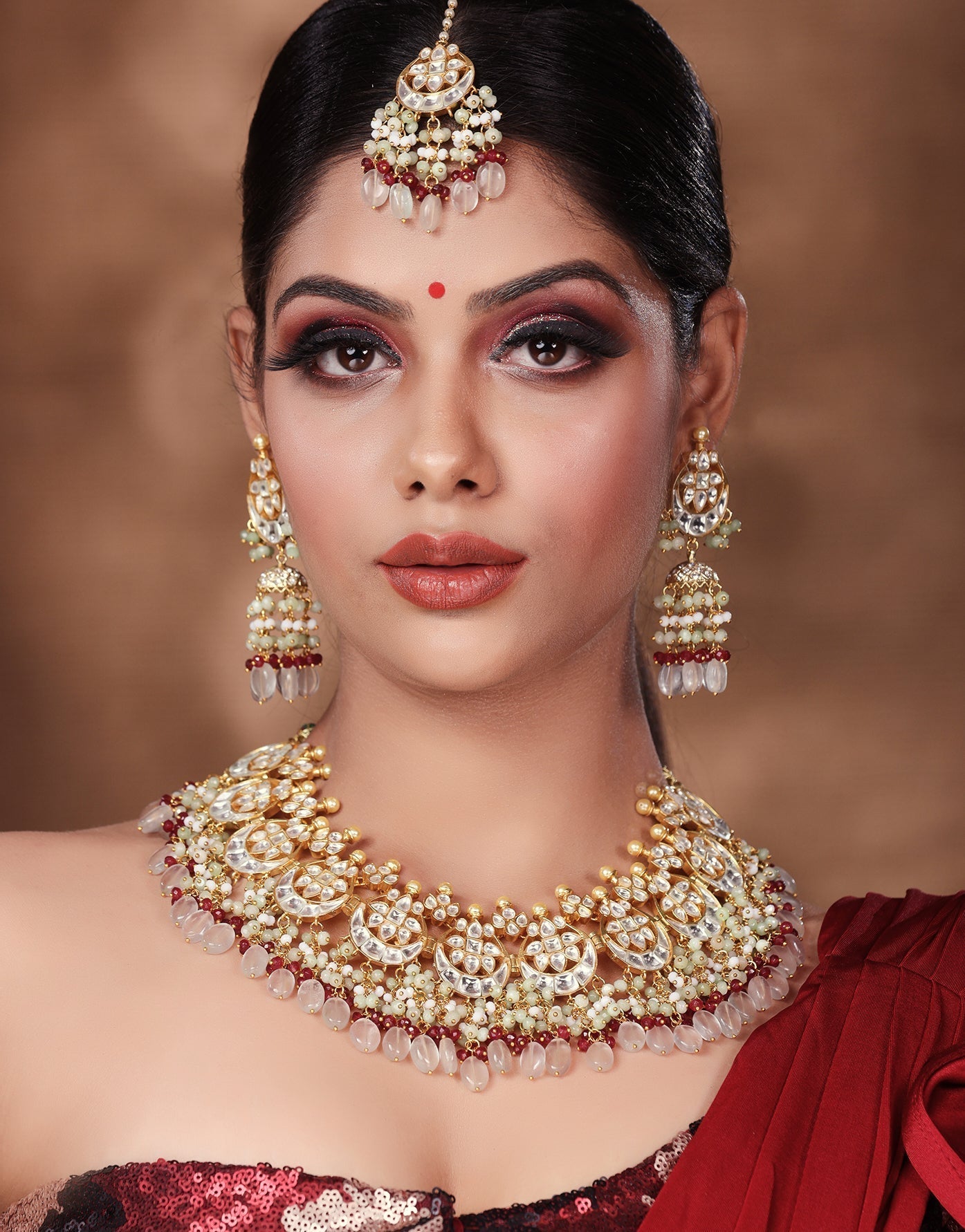 Dastoor Jadau Kundan Designer Bridal Set
