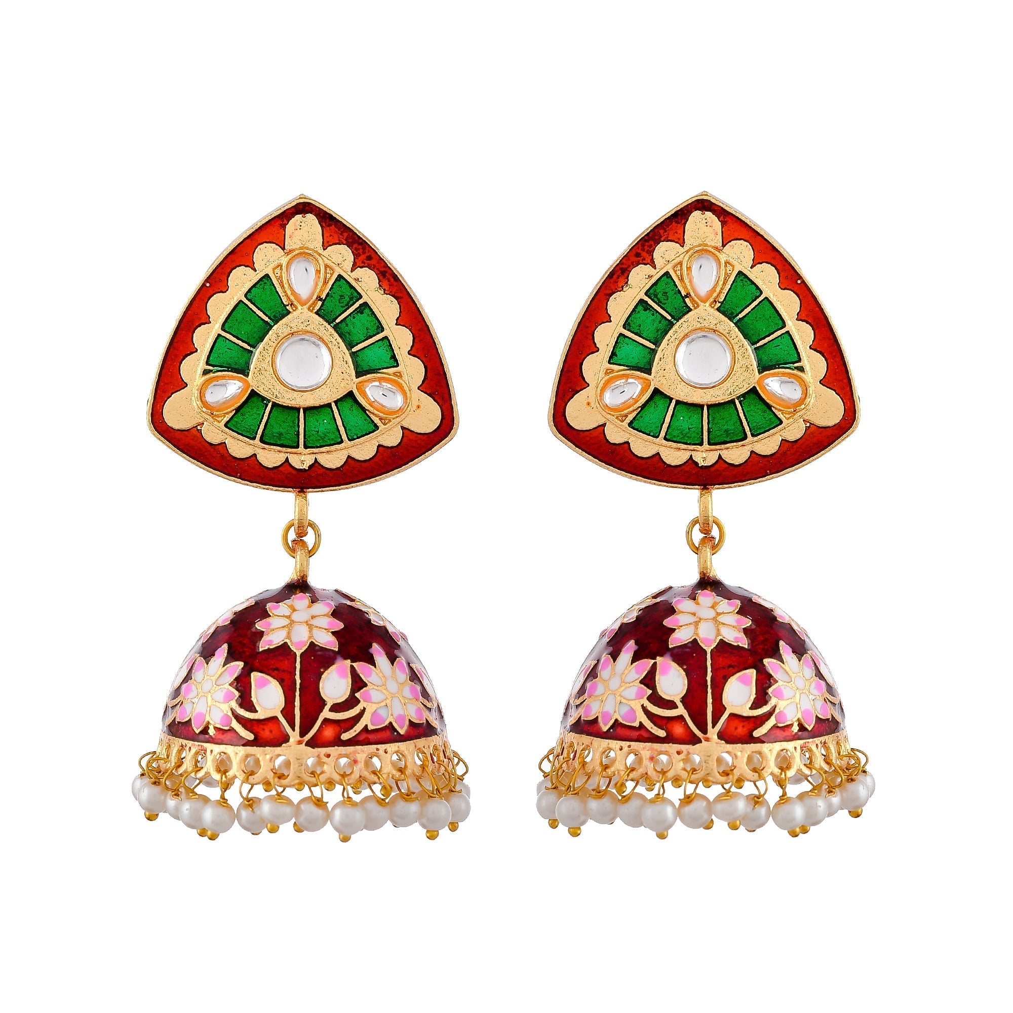 Dastoor Meenakari Beautiful  Earring