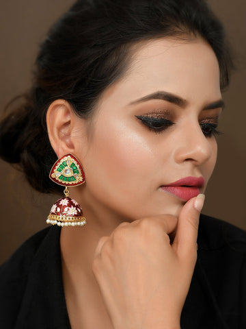 Dastoor Meenakari Beautiful  Earring
