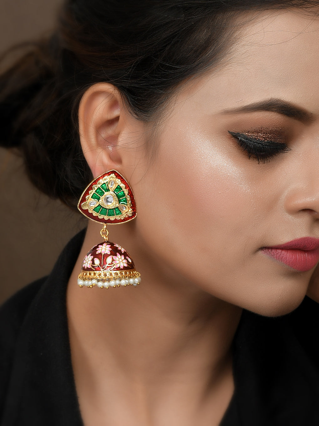 Dastoor Meenakari Beautiful  Earring
