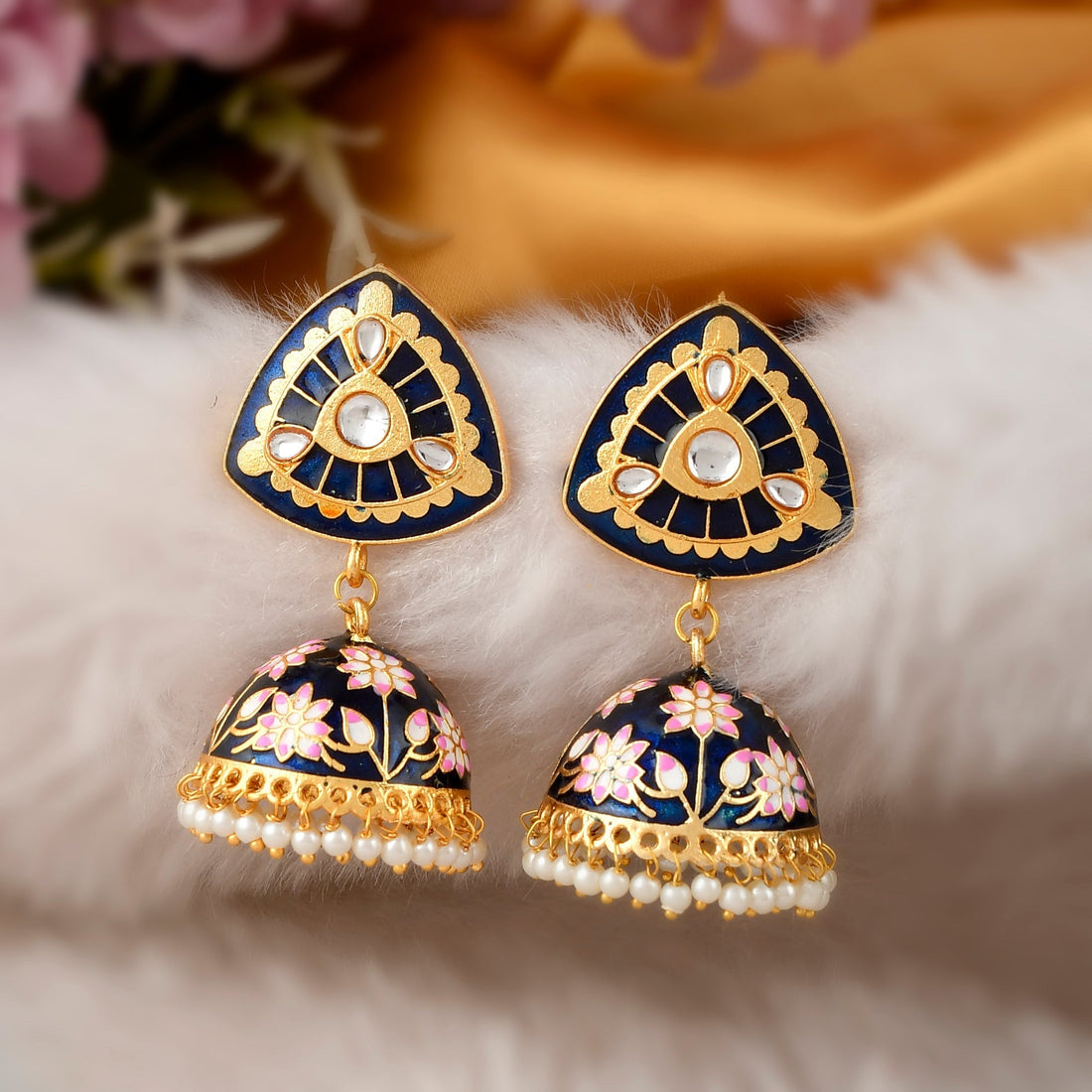 Dastoor Meenakari Beautiful  Earring