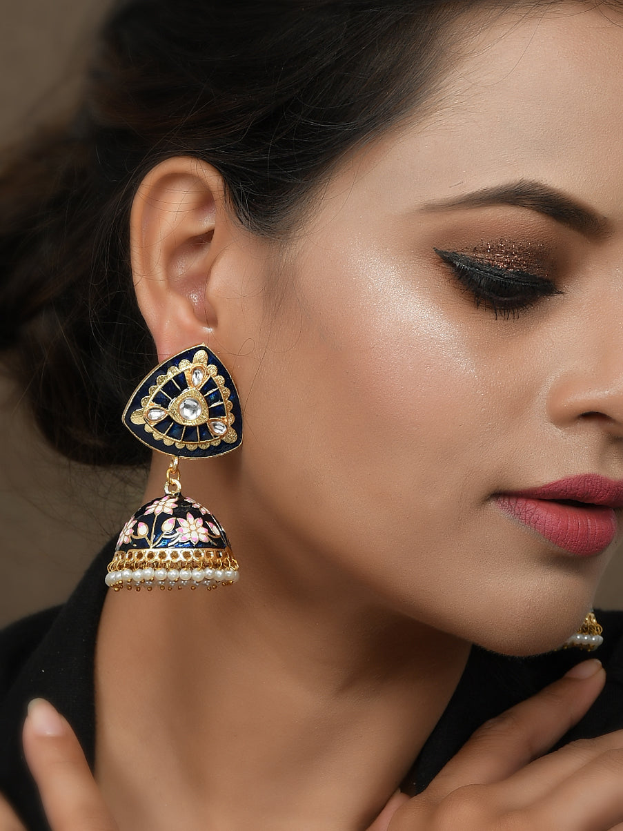 Dastoor Meenakari Beautiful  Earring