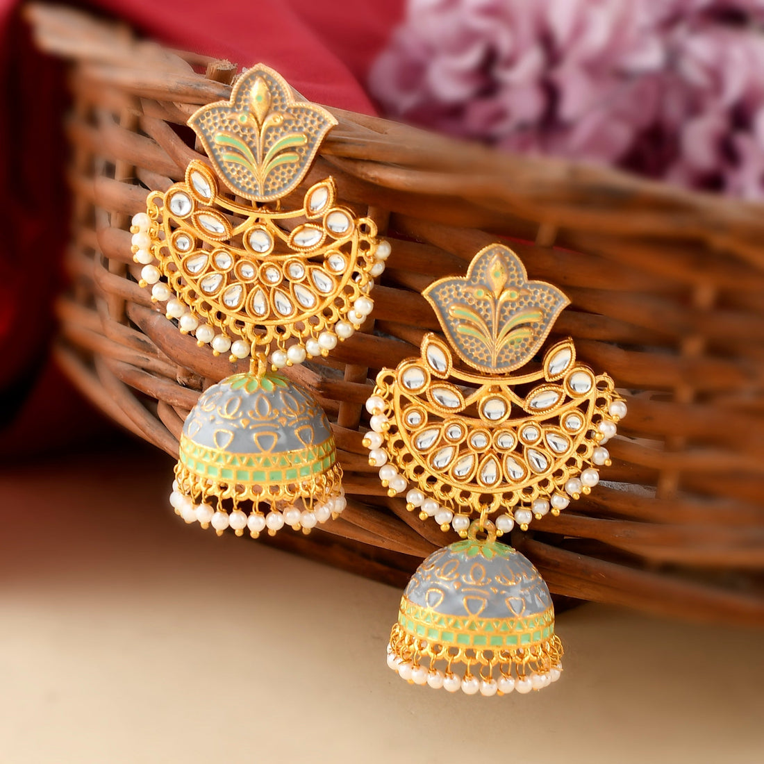 Dastoor Meenakari Exclusive  Earring