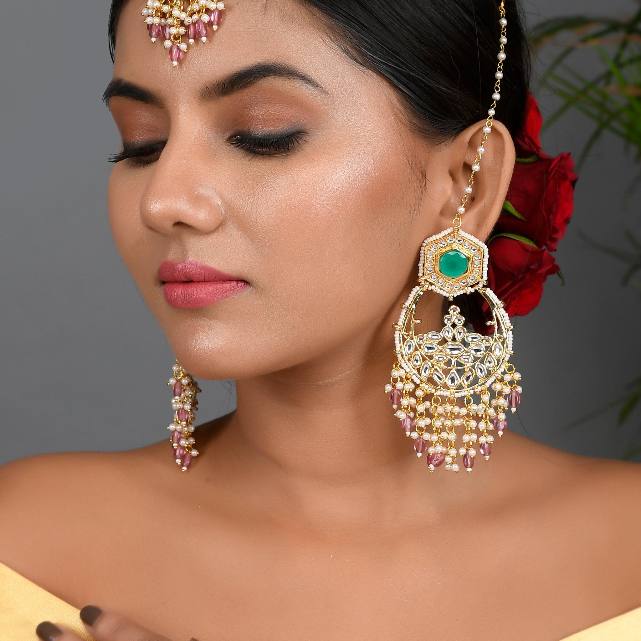Mangtikka Earring set