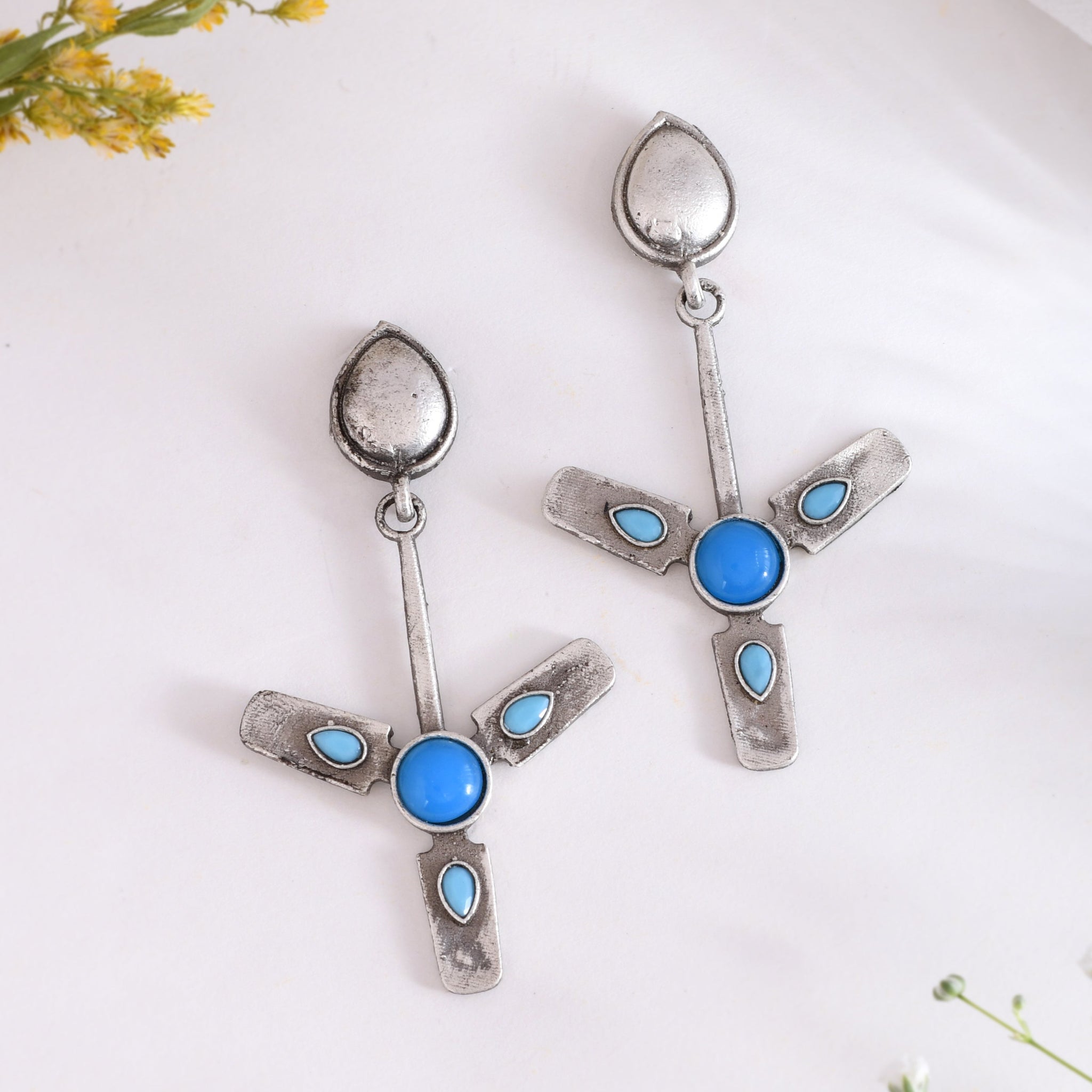 Skyline Symphony Oxidized Earring