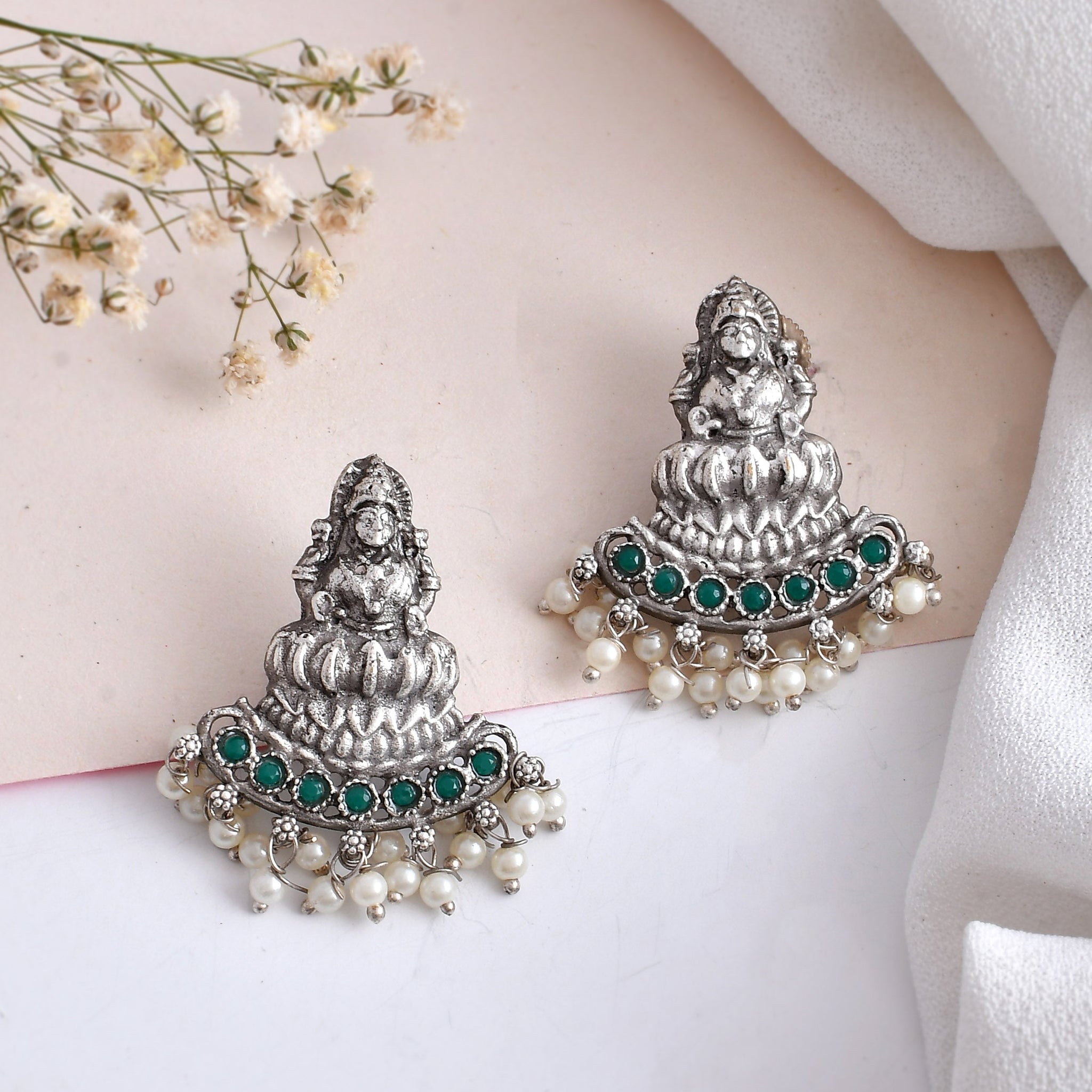 Silver Sprout Earring