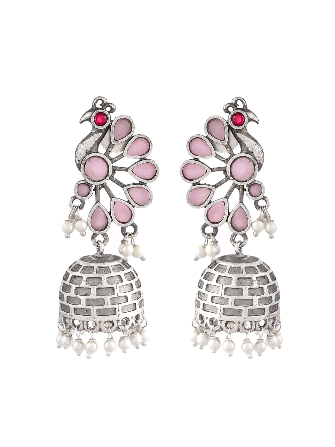 Blush Peacock Majesty Earring