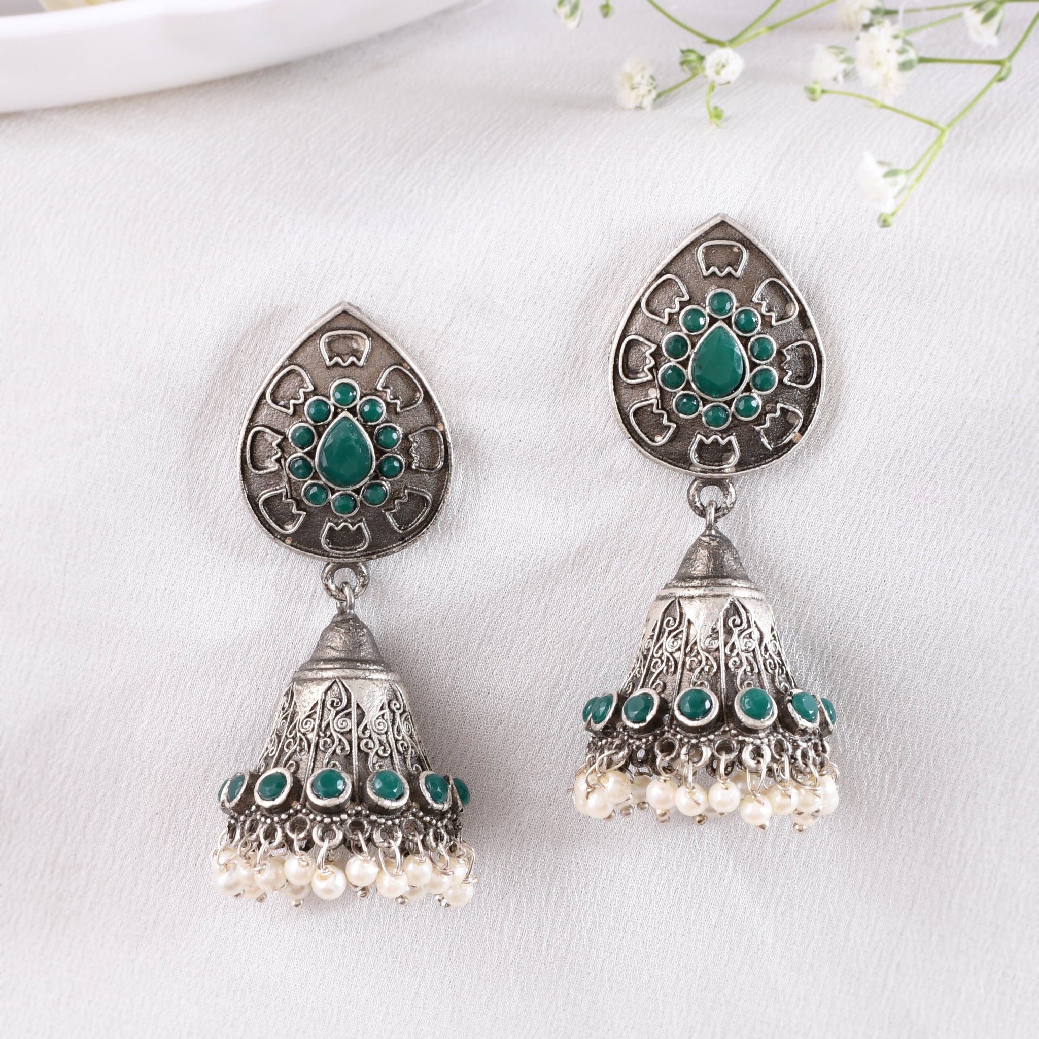 Dark Jade Delight Earring