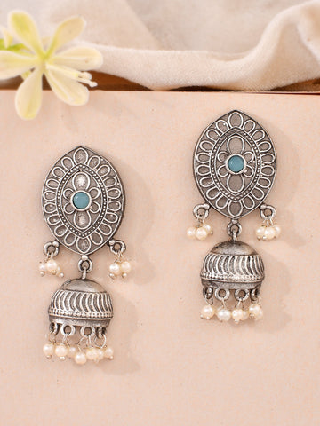 Silver Mist Hoops