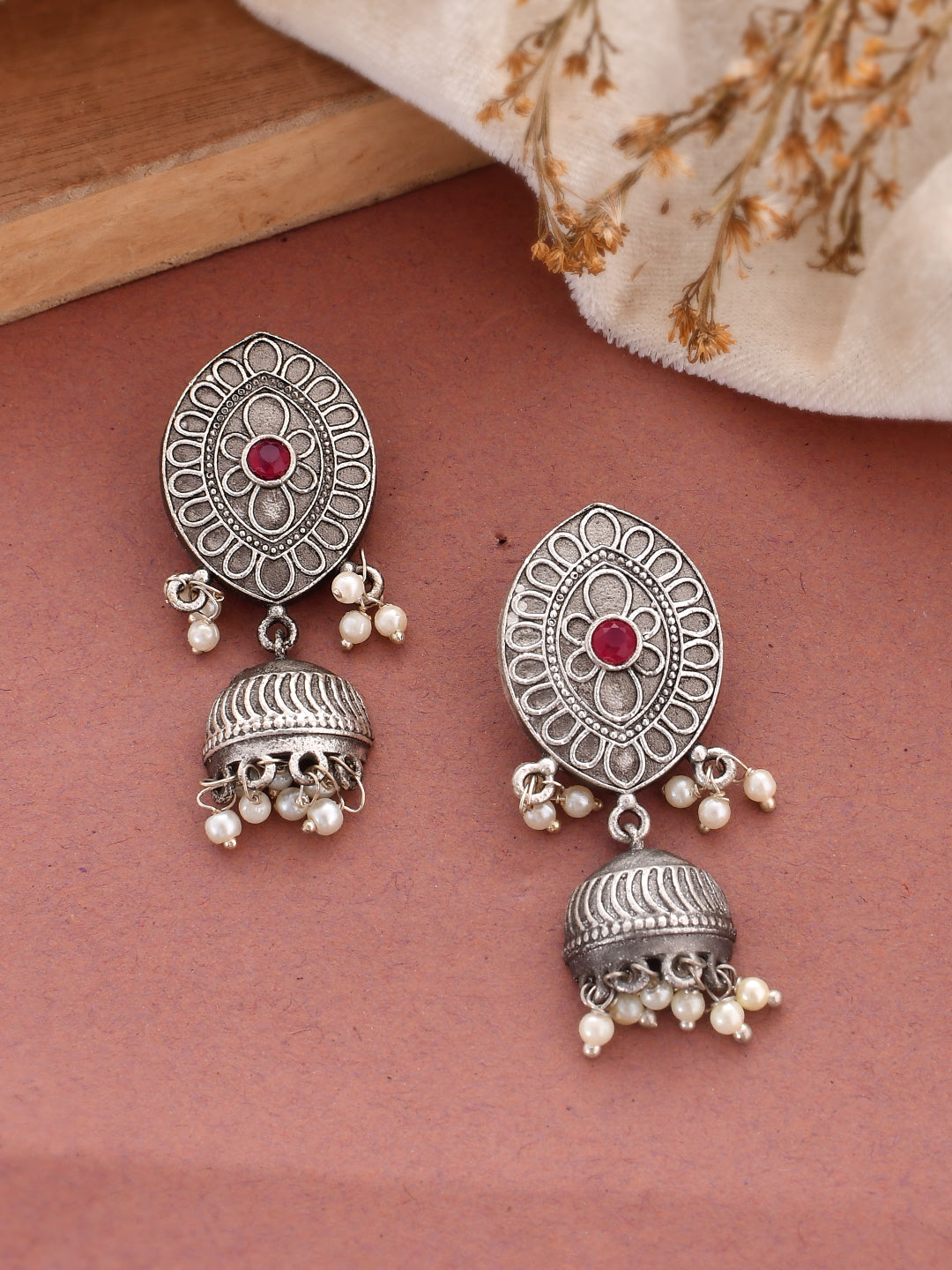 Pearl Petal Hoops