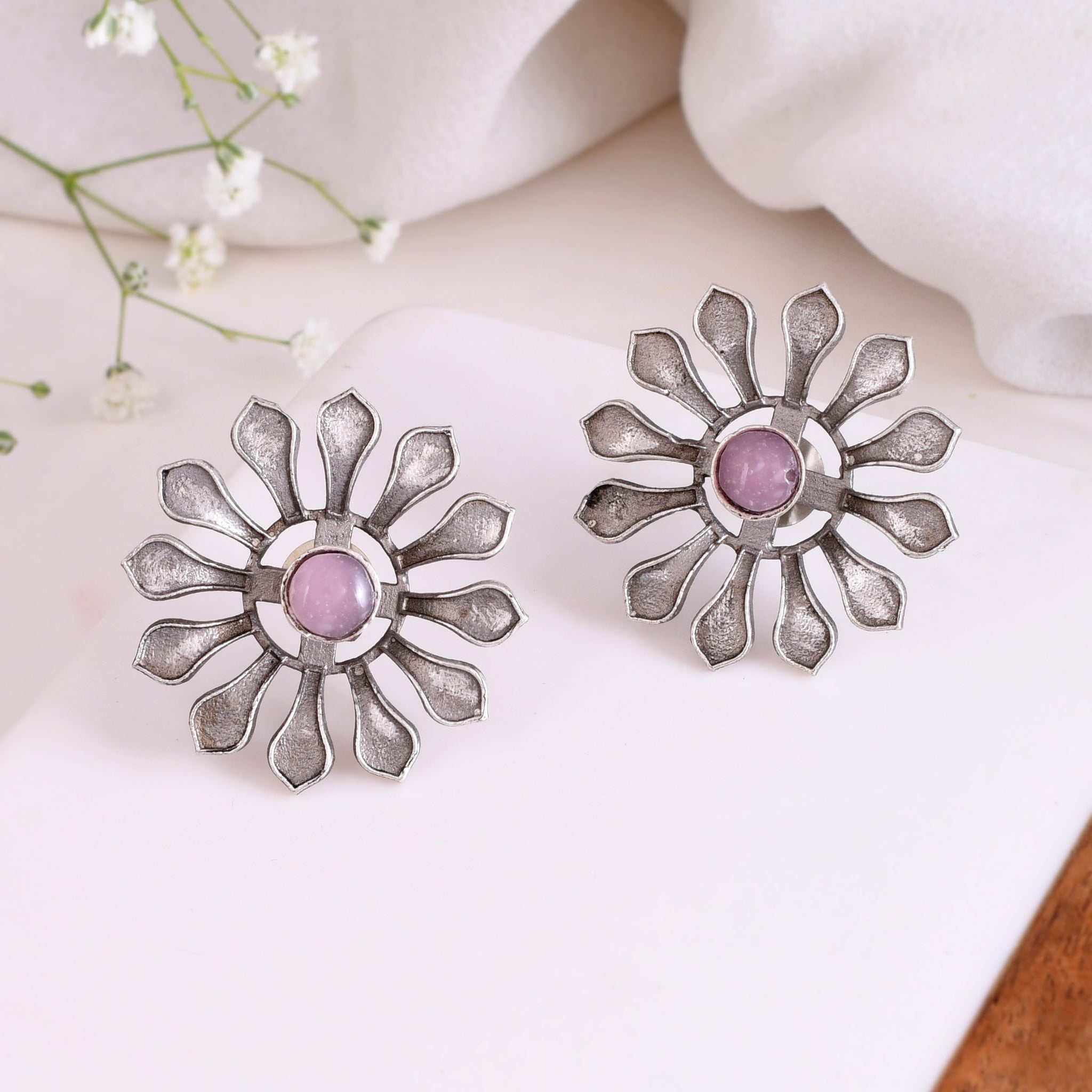 Pink Petal Bloom Earring