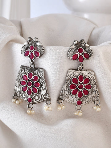 Ruby Mist Earrings
