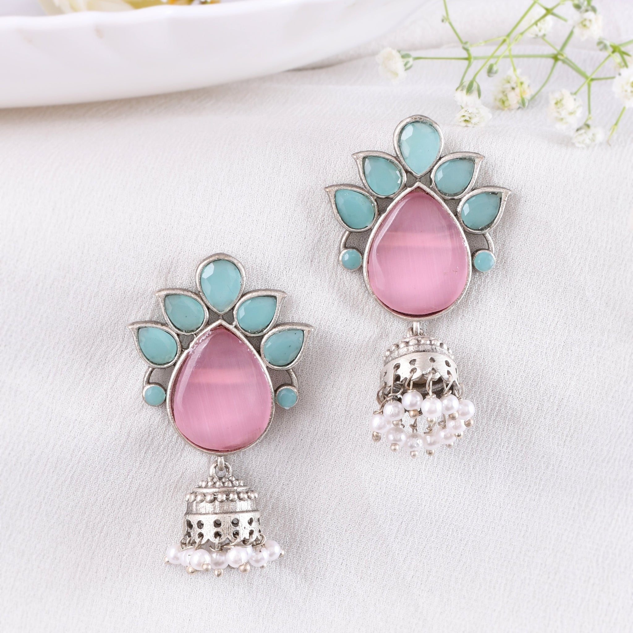 Pink Pearl Twilight Studs
