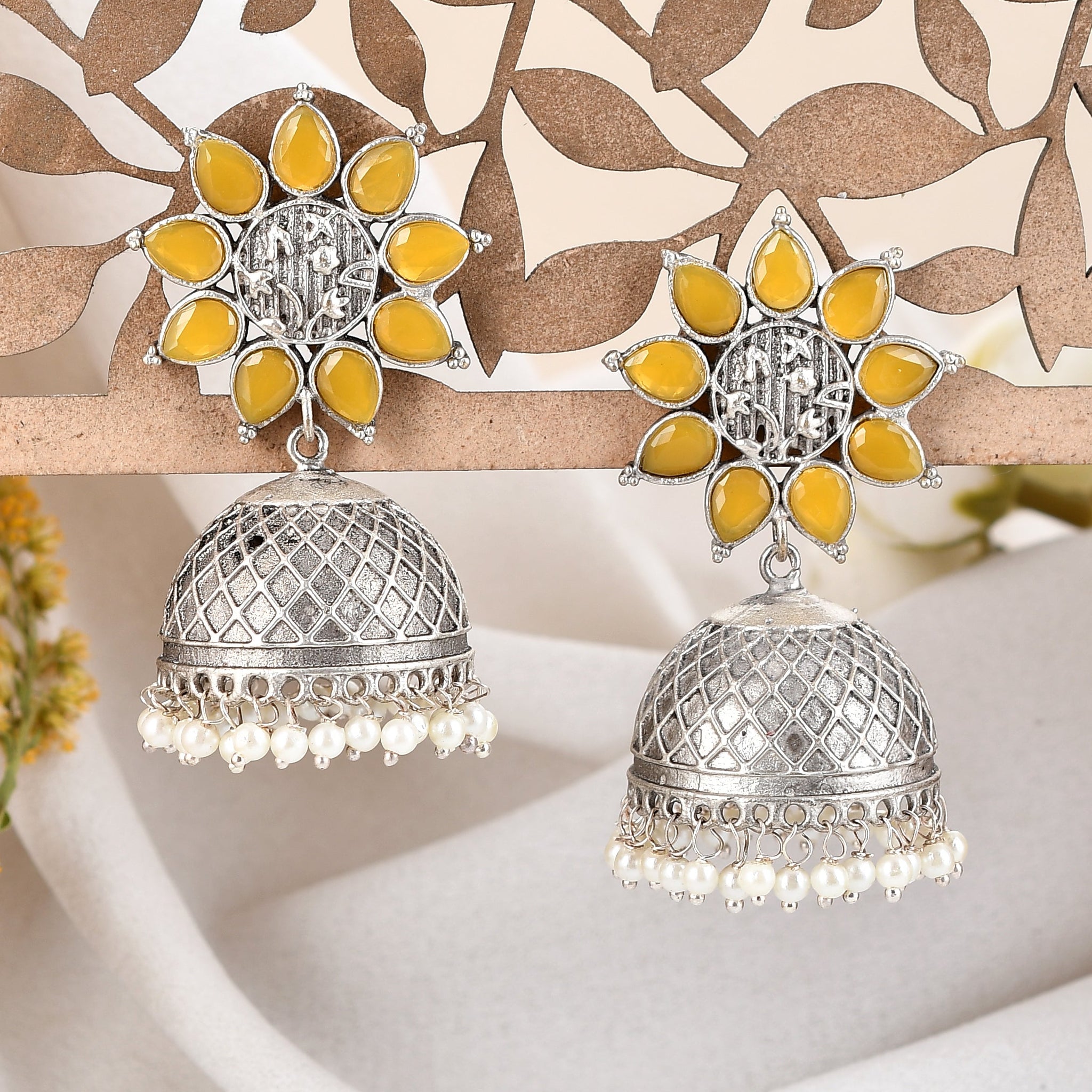 Golden Glow Jhumki Charms