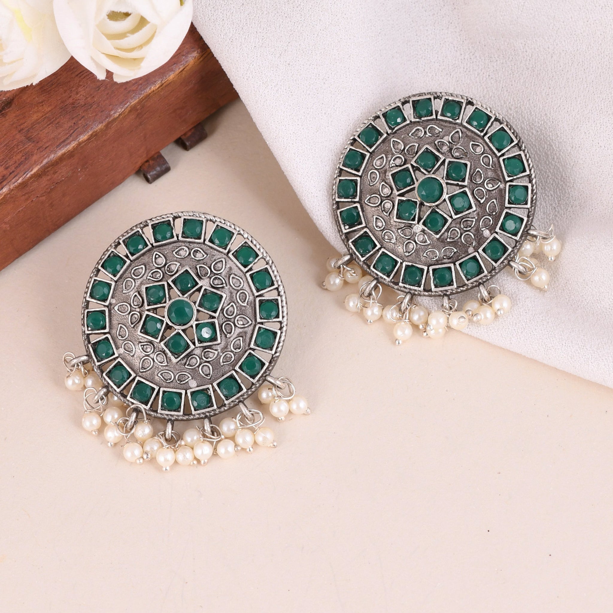 Mossy Green Earrings