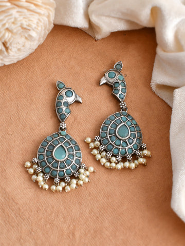 Aqua Aura Earrings