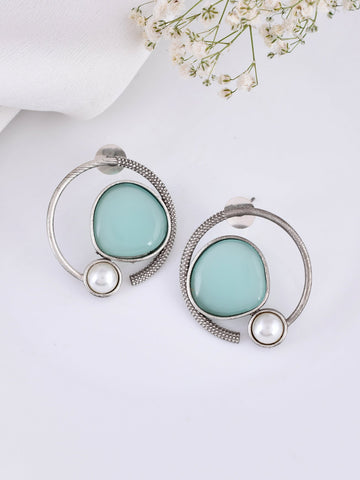 Cornflower Cascade Hoops