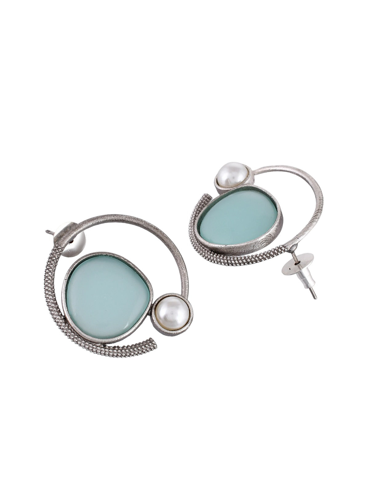 Cornflower Cascade Hoops