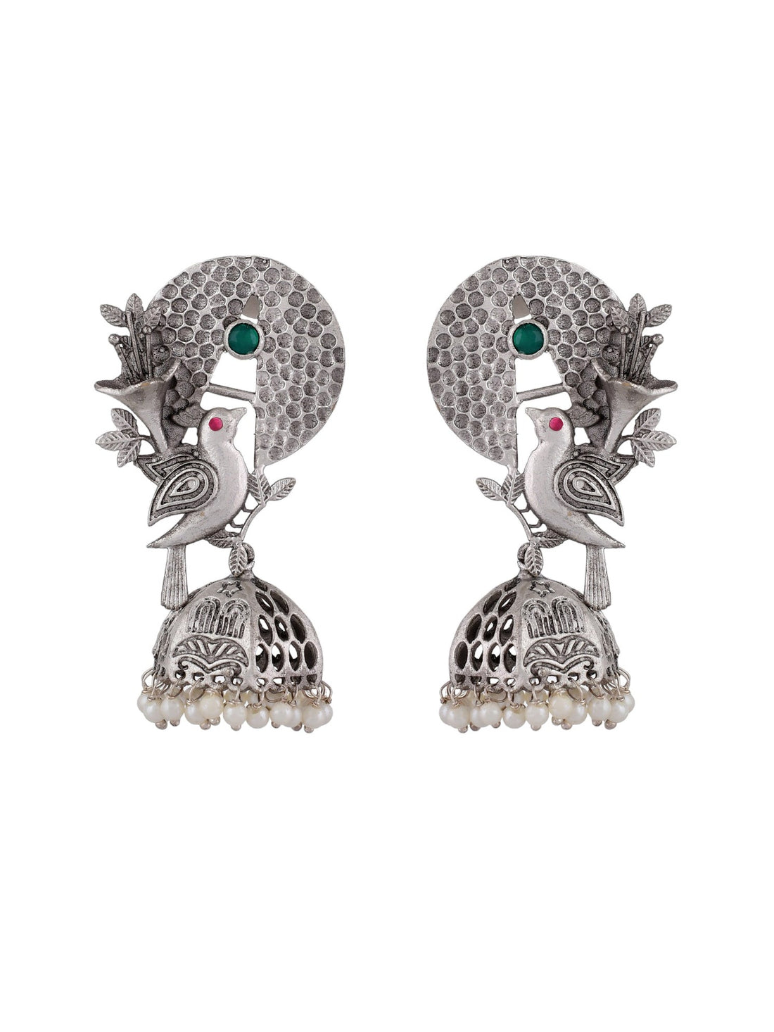 Glowing Garden Sparrow Jhumkas