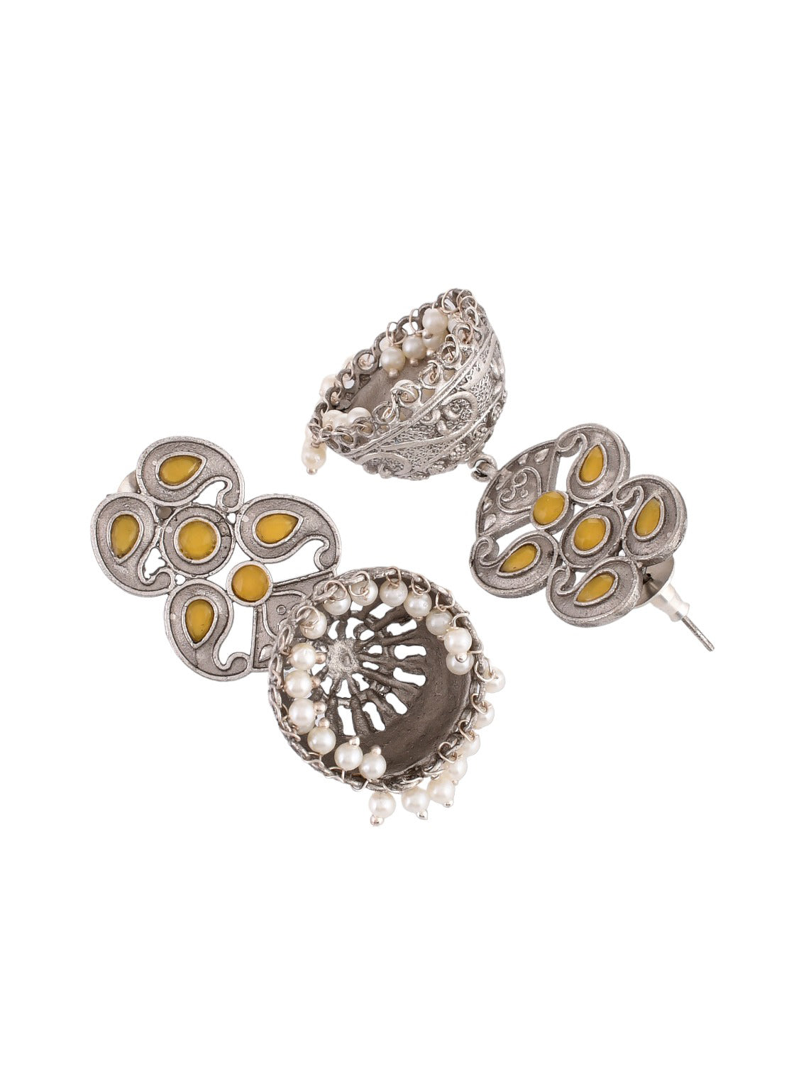 Canary Elegance Jhumkis