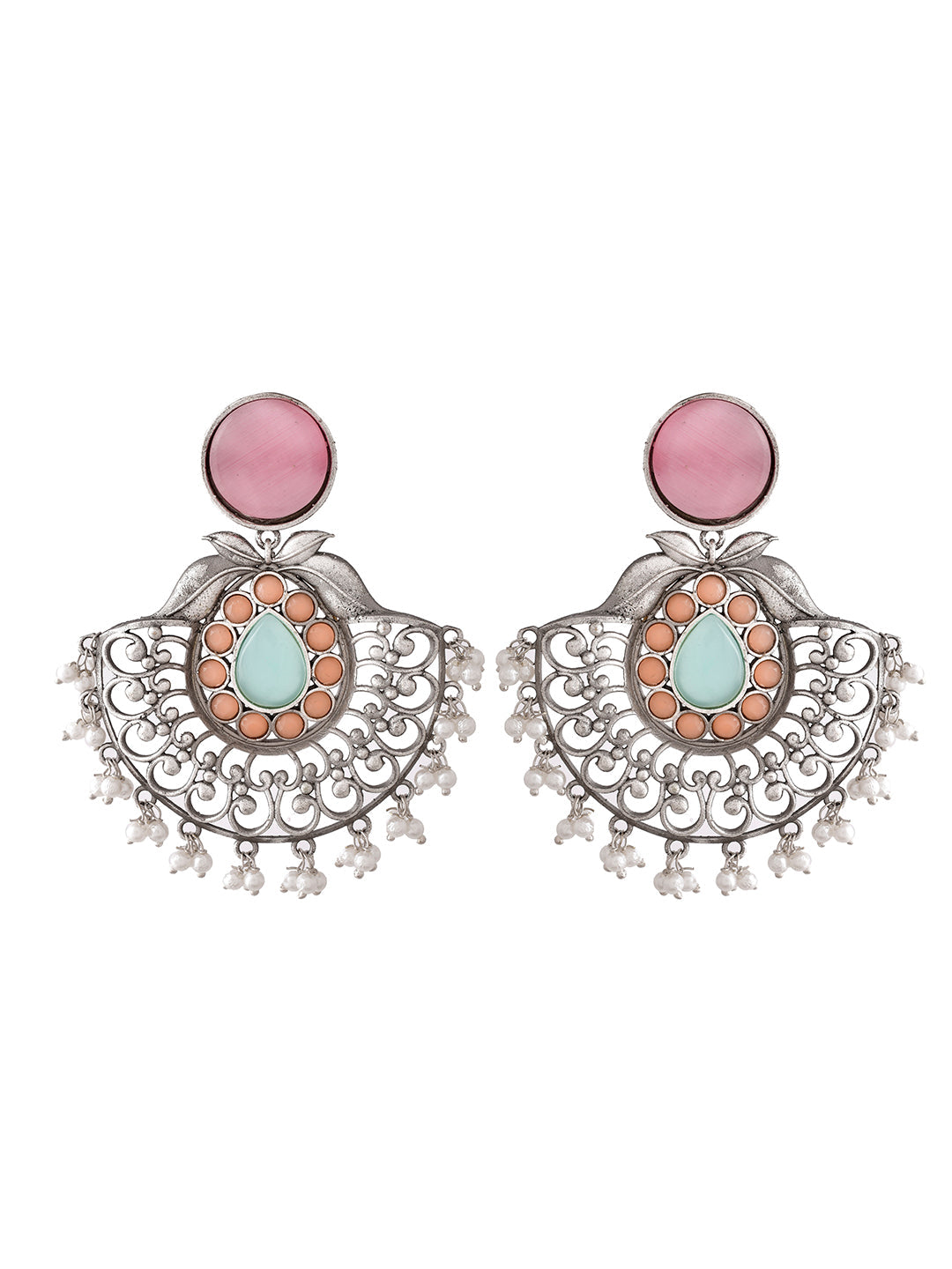 Pastel Pink Serenity Hoops