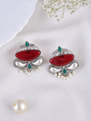 Garnet Glow Earring