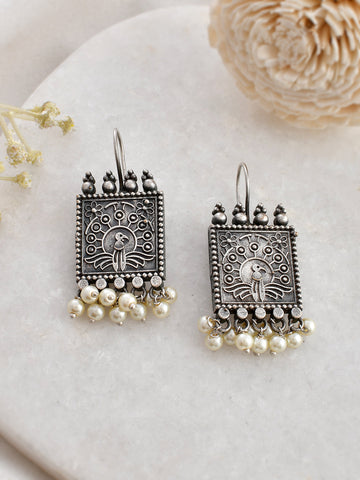 Silver Leaf Earring