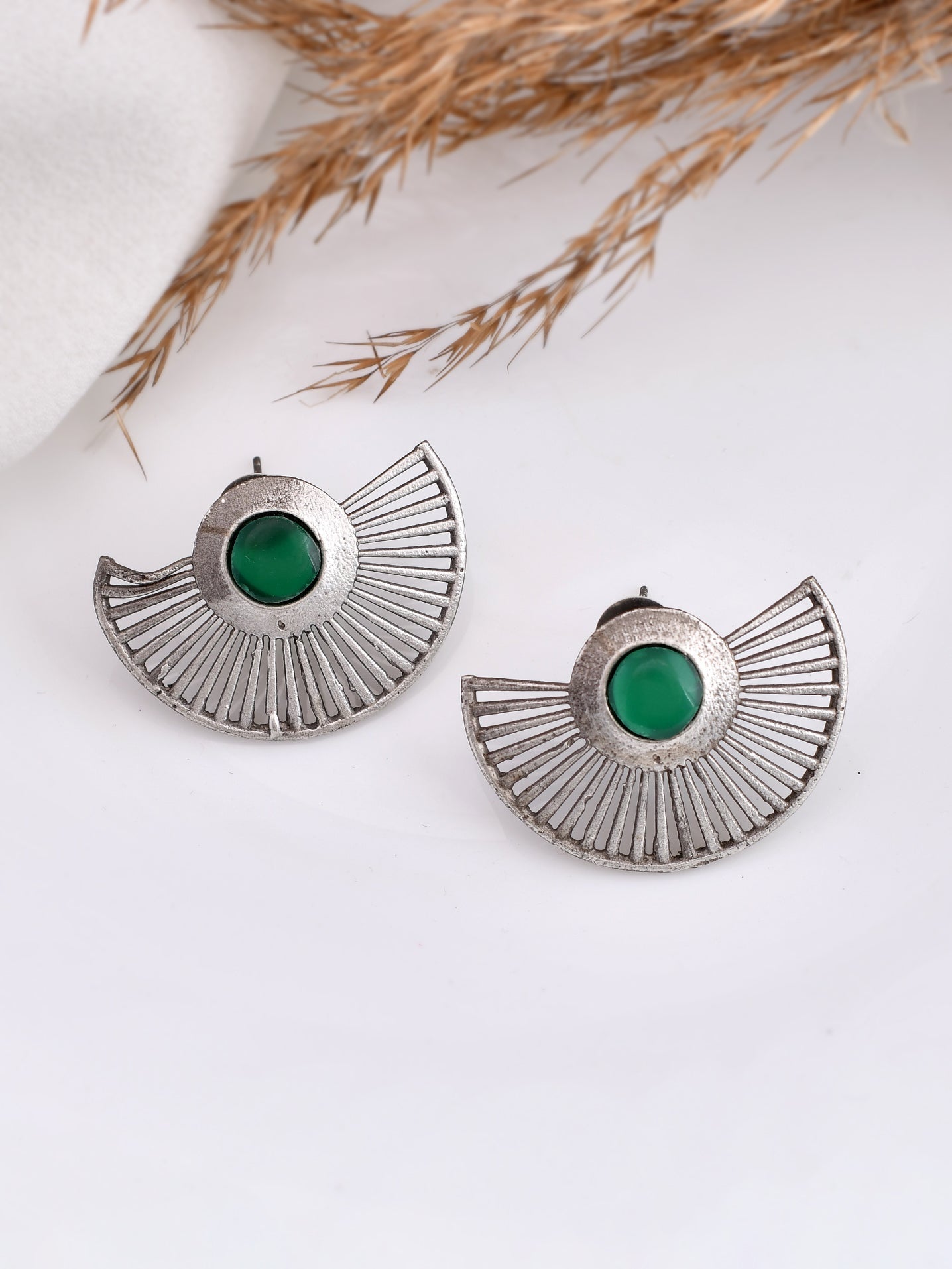 Green Glamour Earring