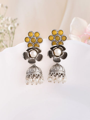 Garnet Blossom Earrings