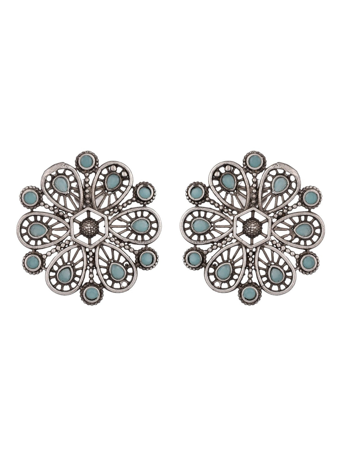 Teal Flower Drops